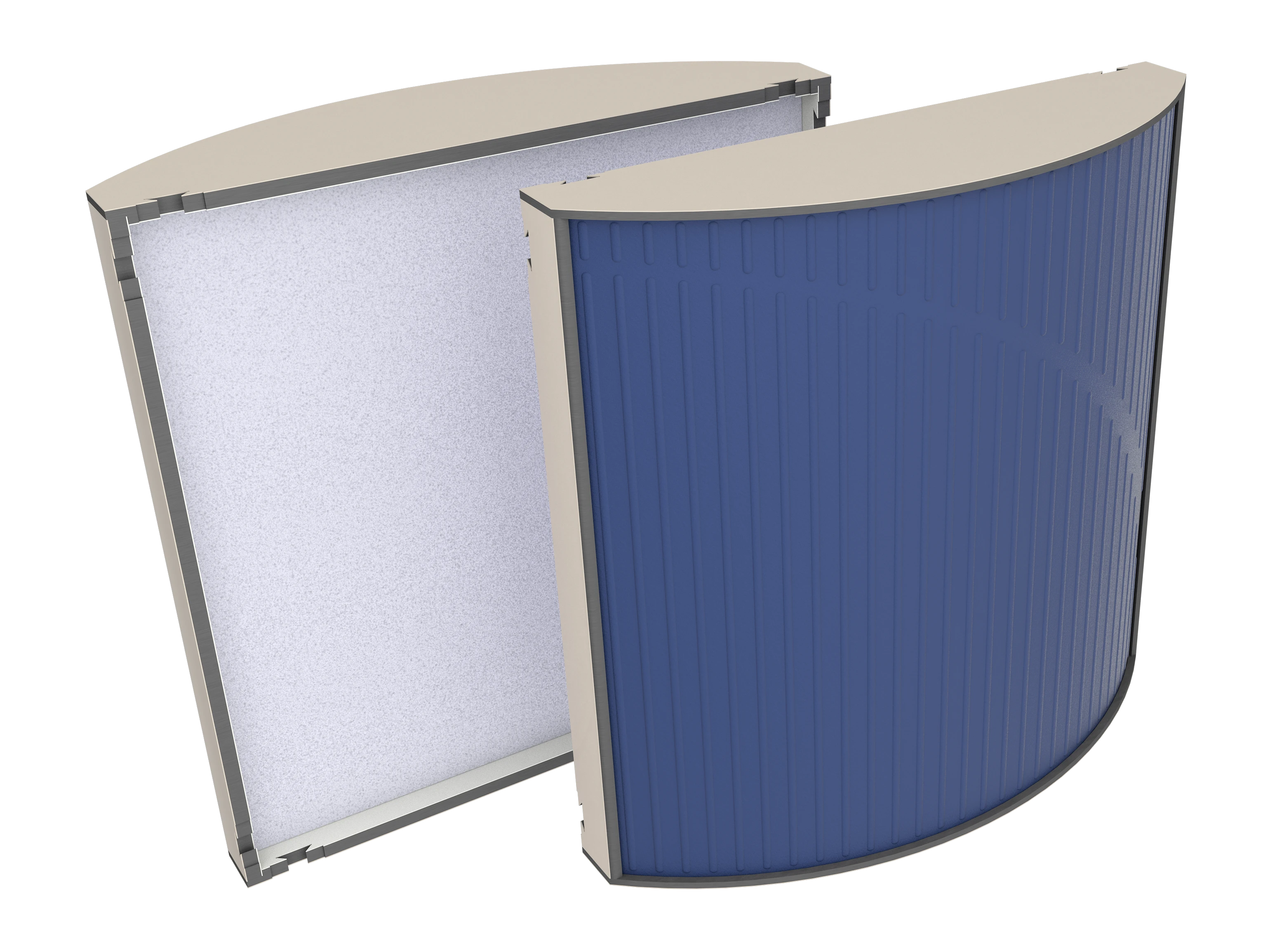 Vicoustic Cinema Round Ultra VMT U705PM Angora White 99a Blue SET Acoustic Absorption Panel