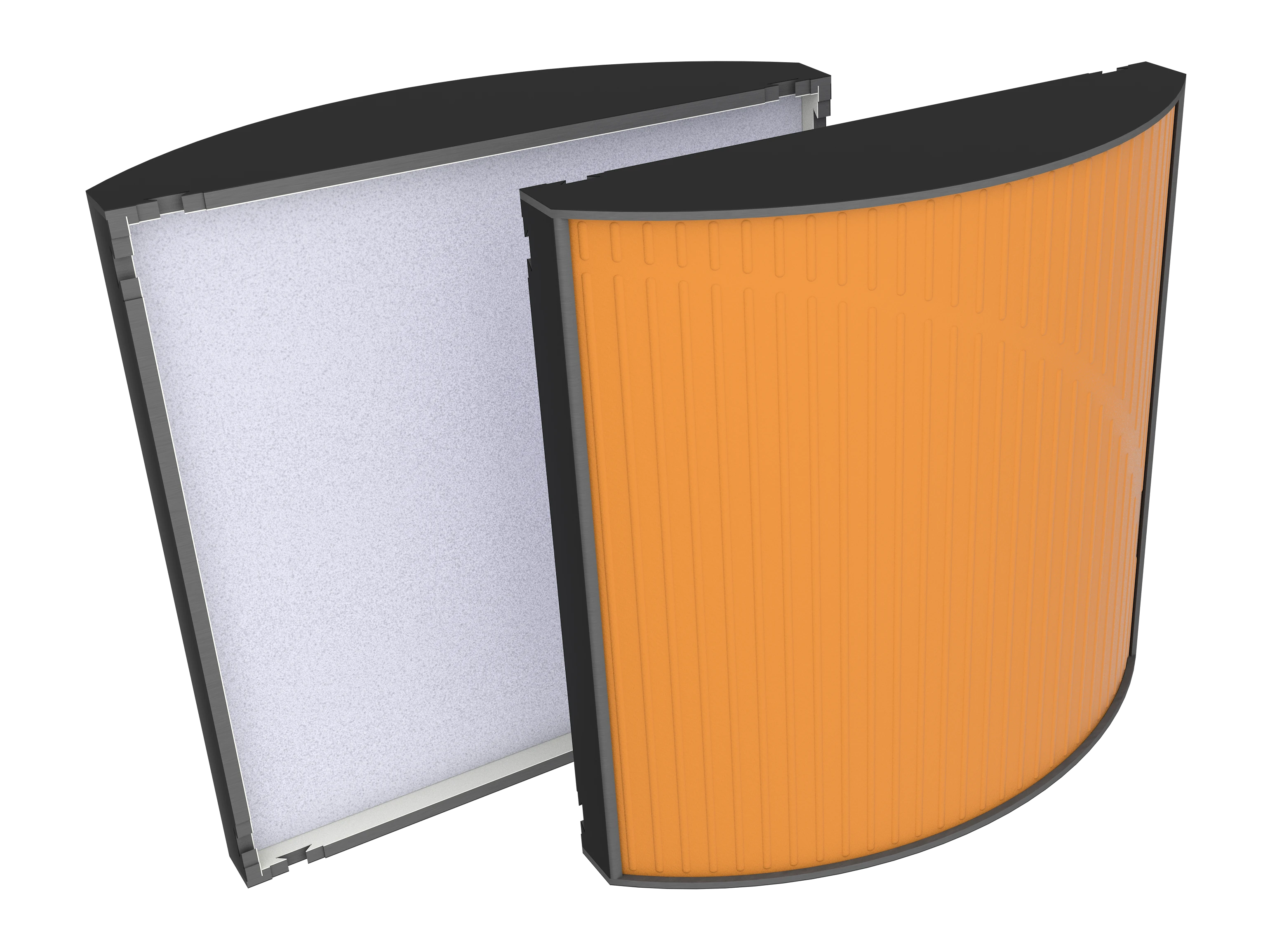 Vicoustic Cinema Round Ultra VMT U999PM Black Matte 117a Pumpkin Orange SET Acoustic Absorption Panel