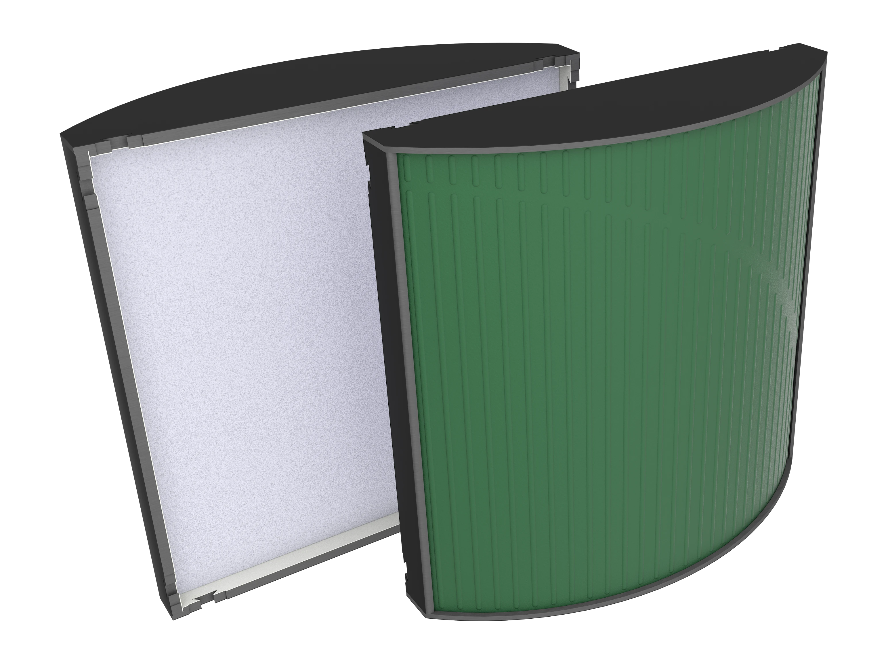 Vicoustic Cinema Round Ultra VMT U999PM Black Matte 40a Musk Green SET Acoustic Absorption Panel