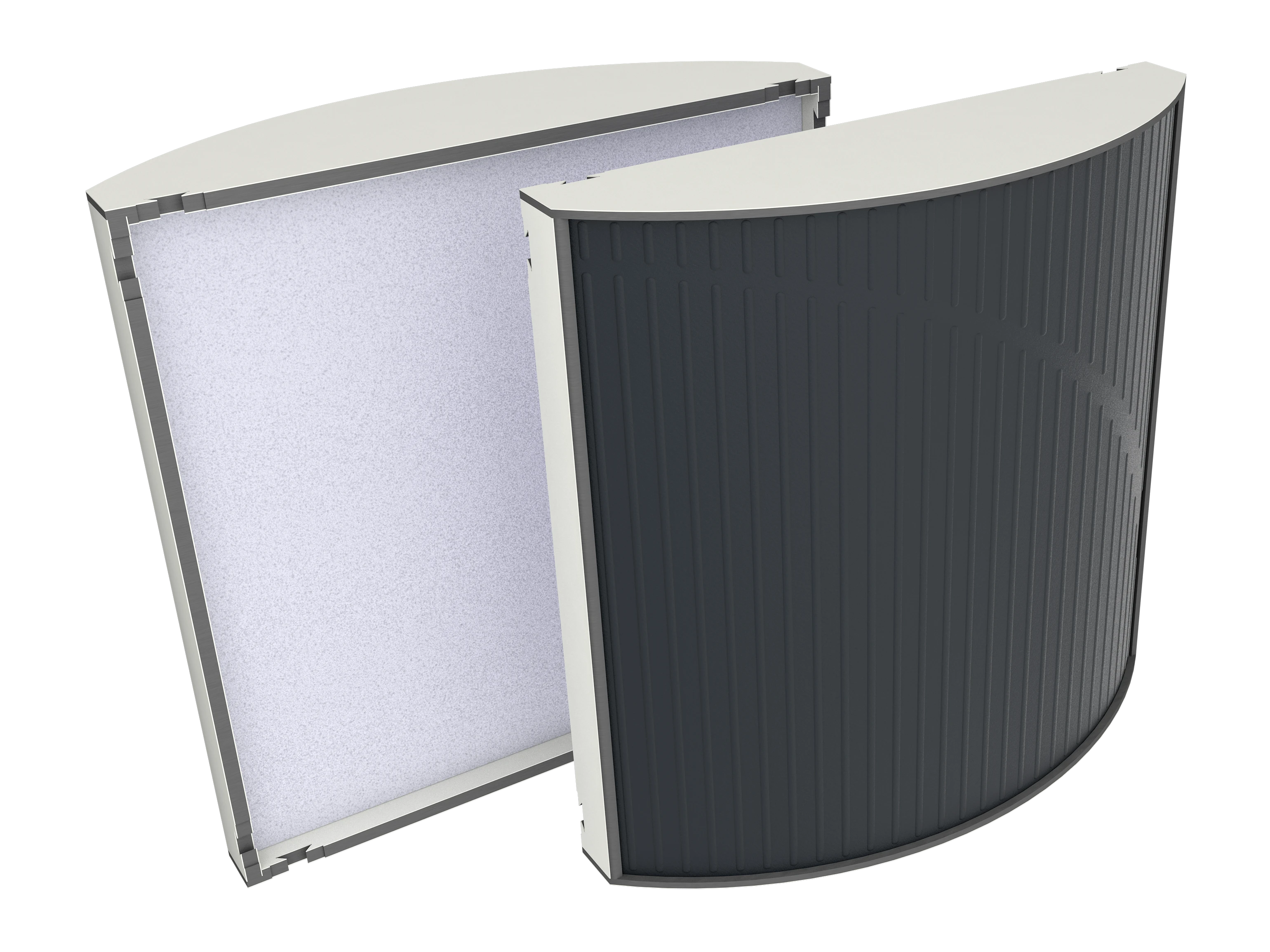 Vicoustic Cinema Round Ultra VMT W1000PM White Matte 04a Black SET Acoustic Absorption Panel