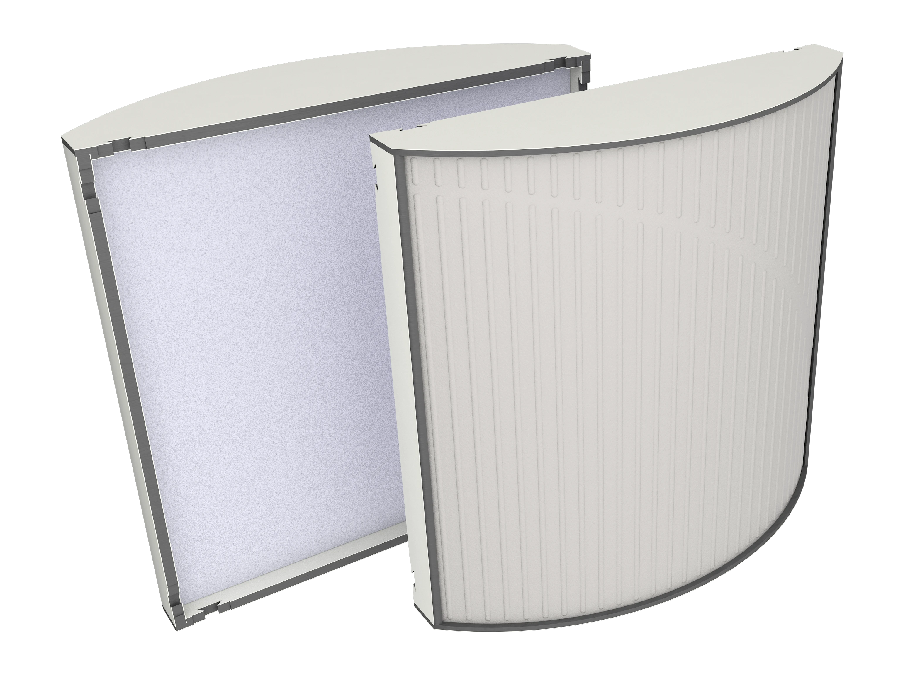 Vicoustic Cinema Round Ultra VMT W1000PM White Matte 23a Light Grey SET Acoustic Absorption Panel