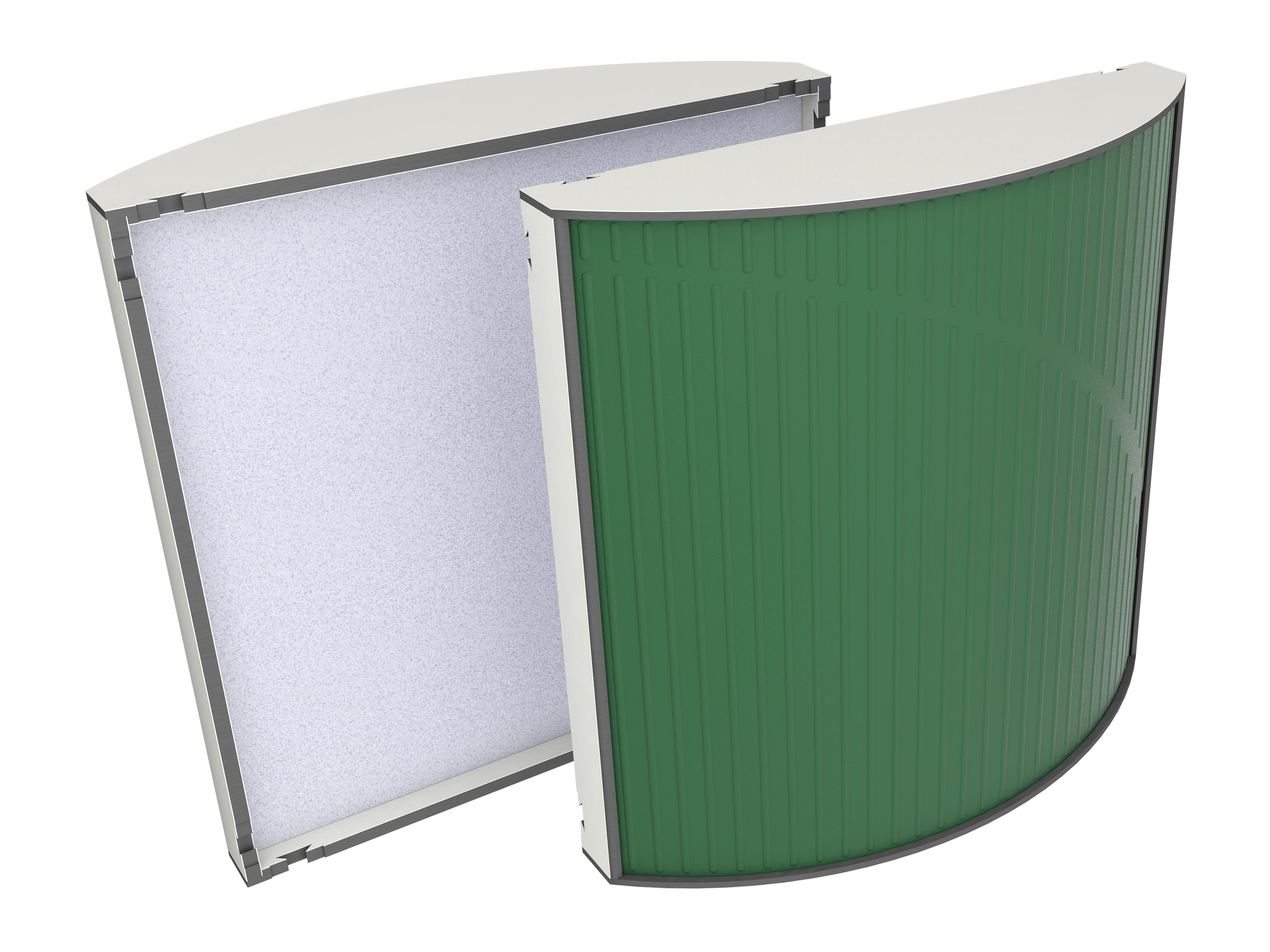 Vicoustic Cinema Round Ultra VMT W1000PM White Matte 40a Musk Green SET Acoustic Absorption Panel