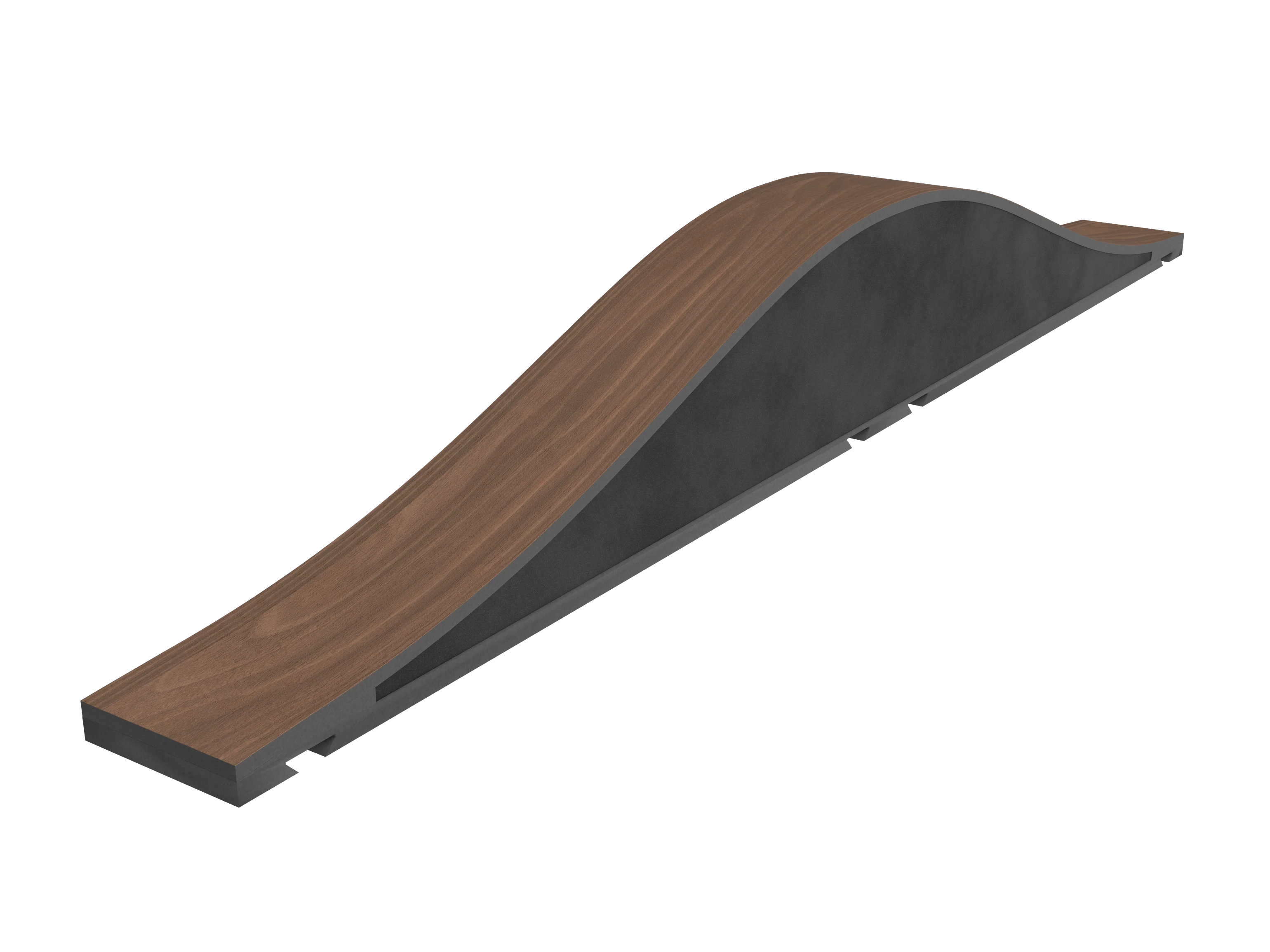 Vicoustic Flexi Wave Ultra 1190 H1714 Dark Walnut Hybrid Acoustic Absorption and Diffusion Panel