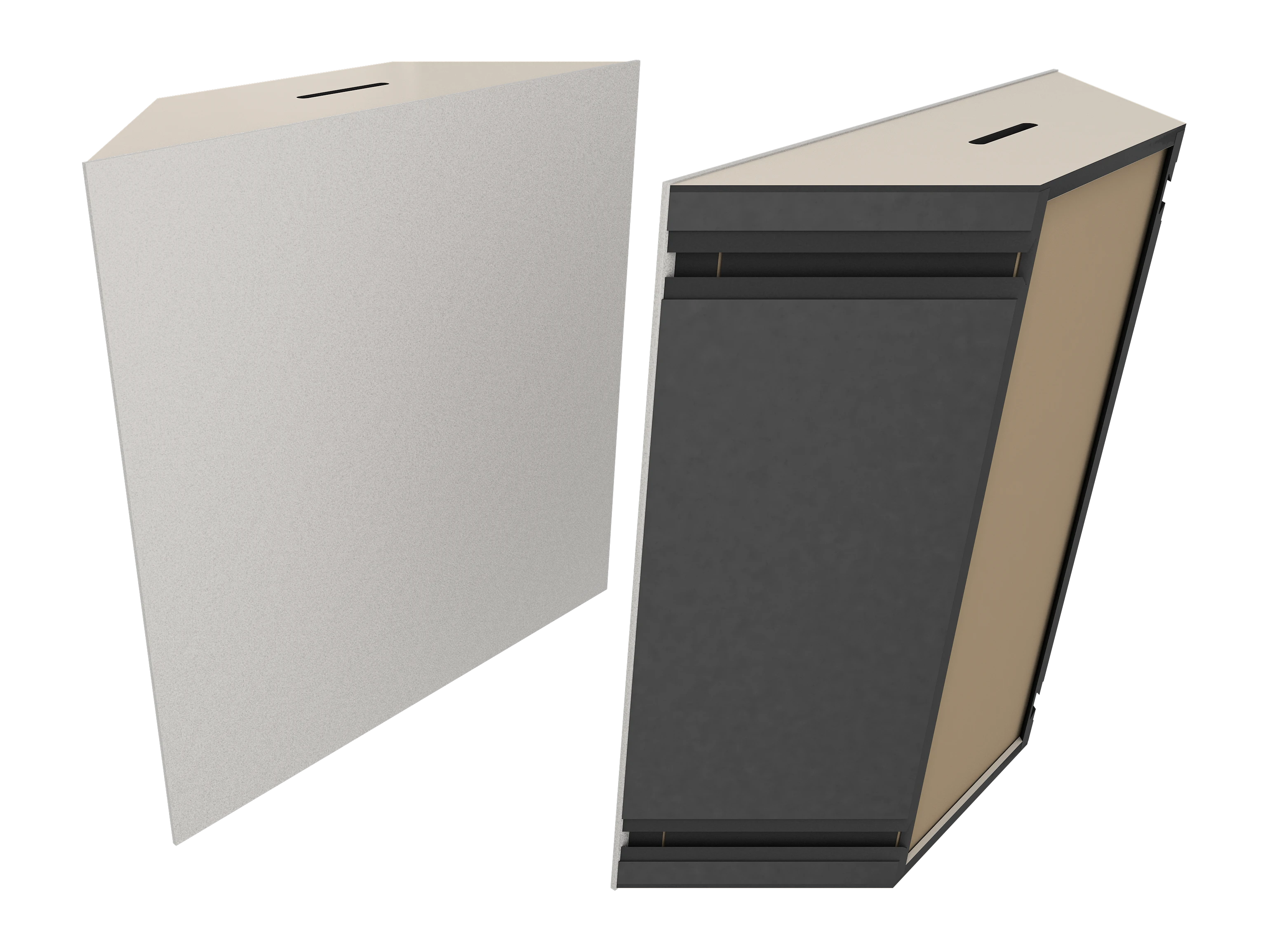 Vicoustic Super Bass Extreme Ultra VMT U705PM Angora White 23a Light Grey Bass Trap Acoustic Panel
