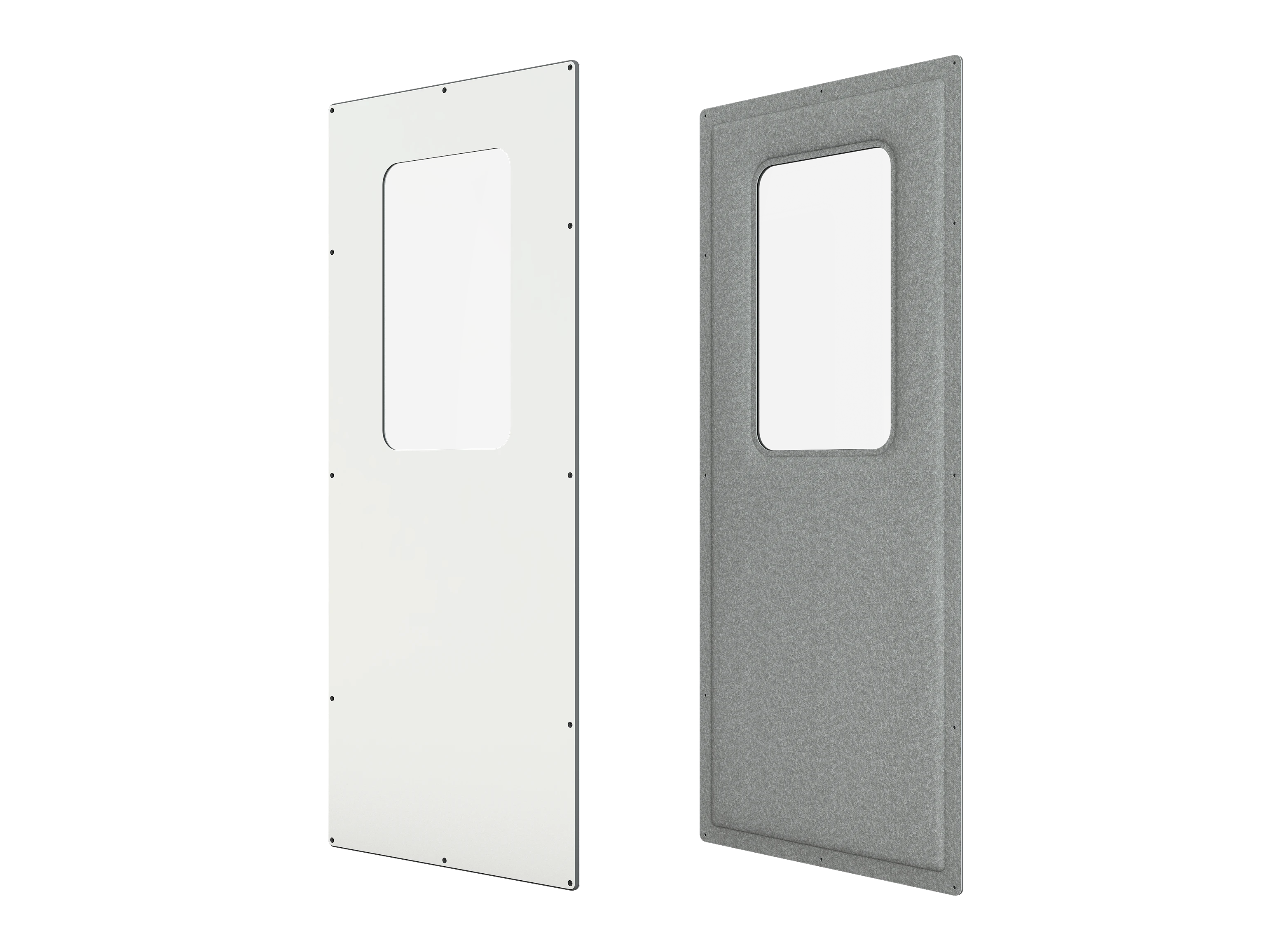 Vicoustic VicBooth ULTRA Soundproofing Booth Components Side with Window in White Matte