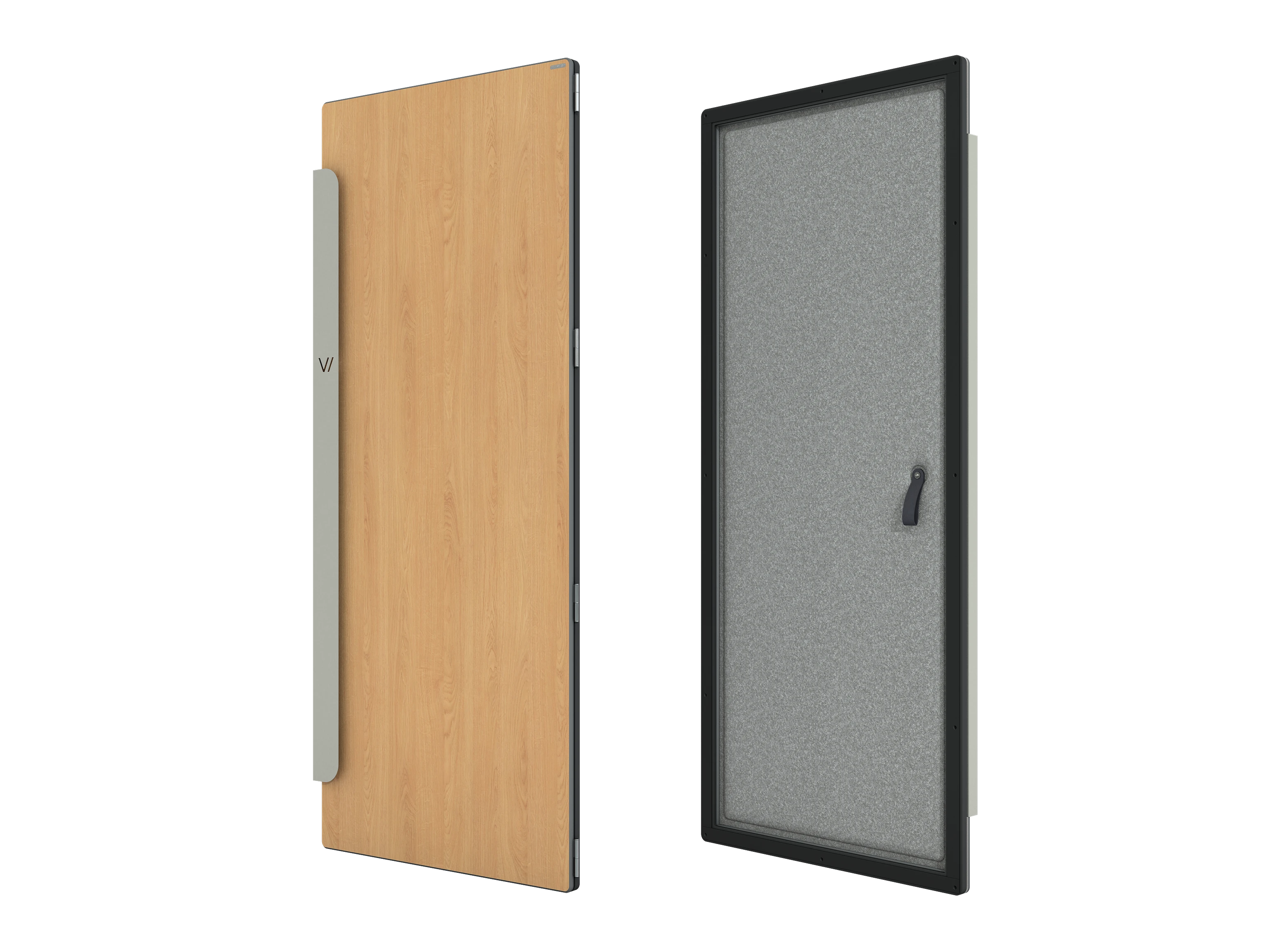 Vicoustic VicBooth ULTRA Soundproofing Booth Components Standard Door LEFT in Natural Oak