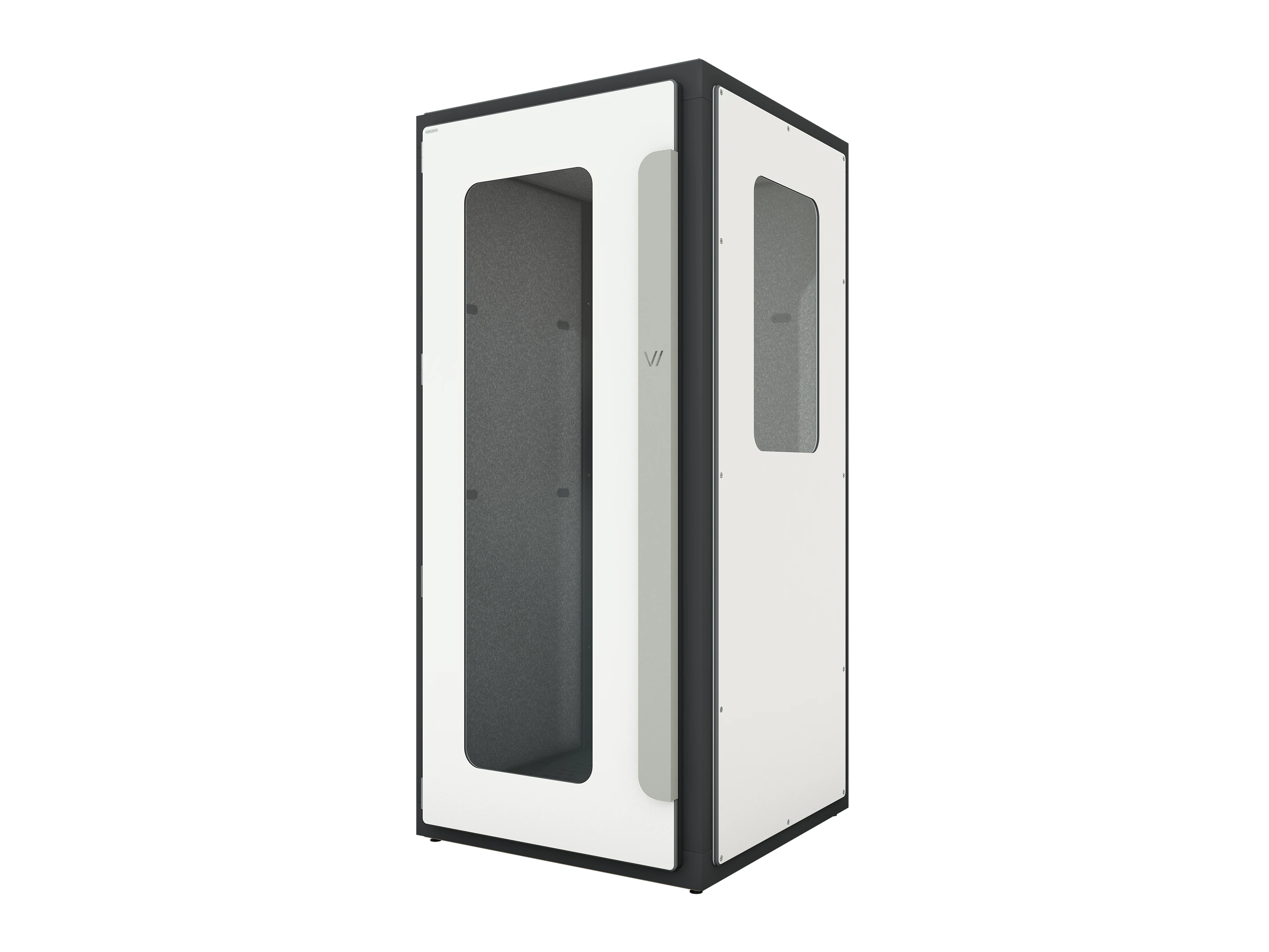 Vicoustic VicBooth ULTRA Soundproofing Booth Configuration C 1x1 Front in White Matte