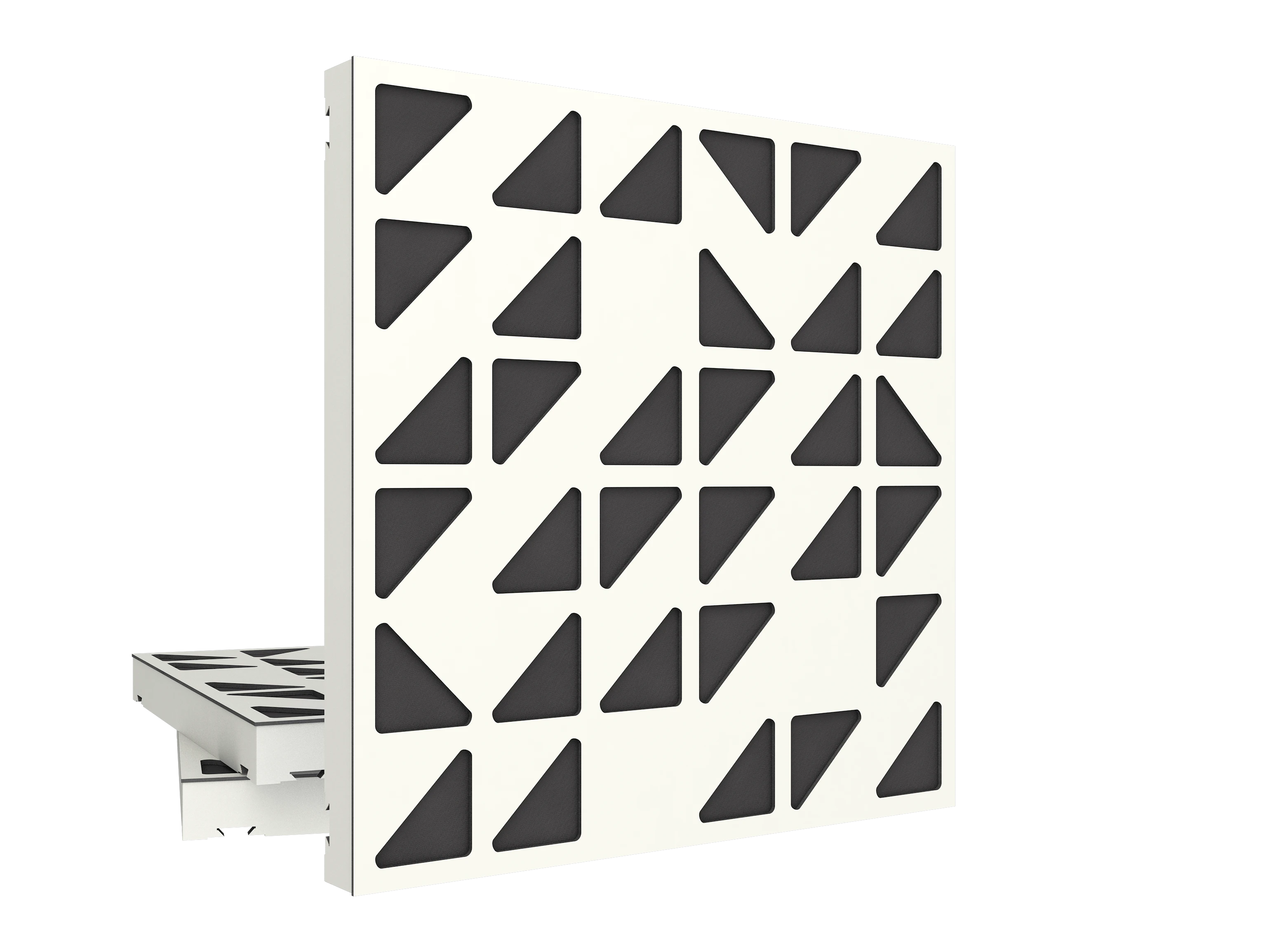Vicoustic VicPattern Ultra Triangles W1000PM White Matte BOX3 Acoustic Absorption Panel
