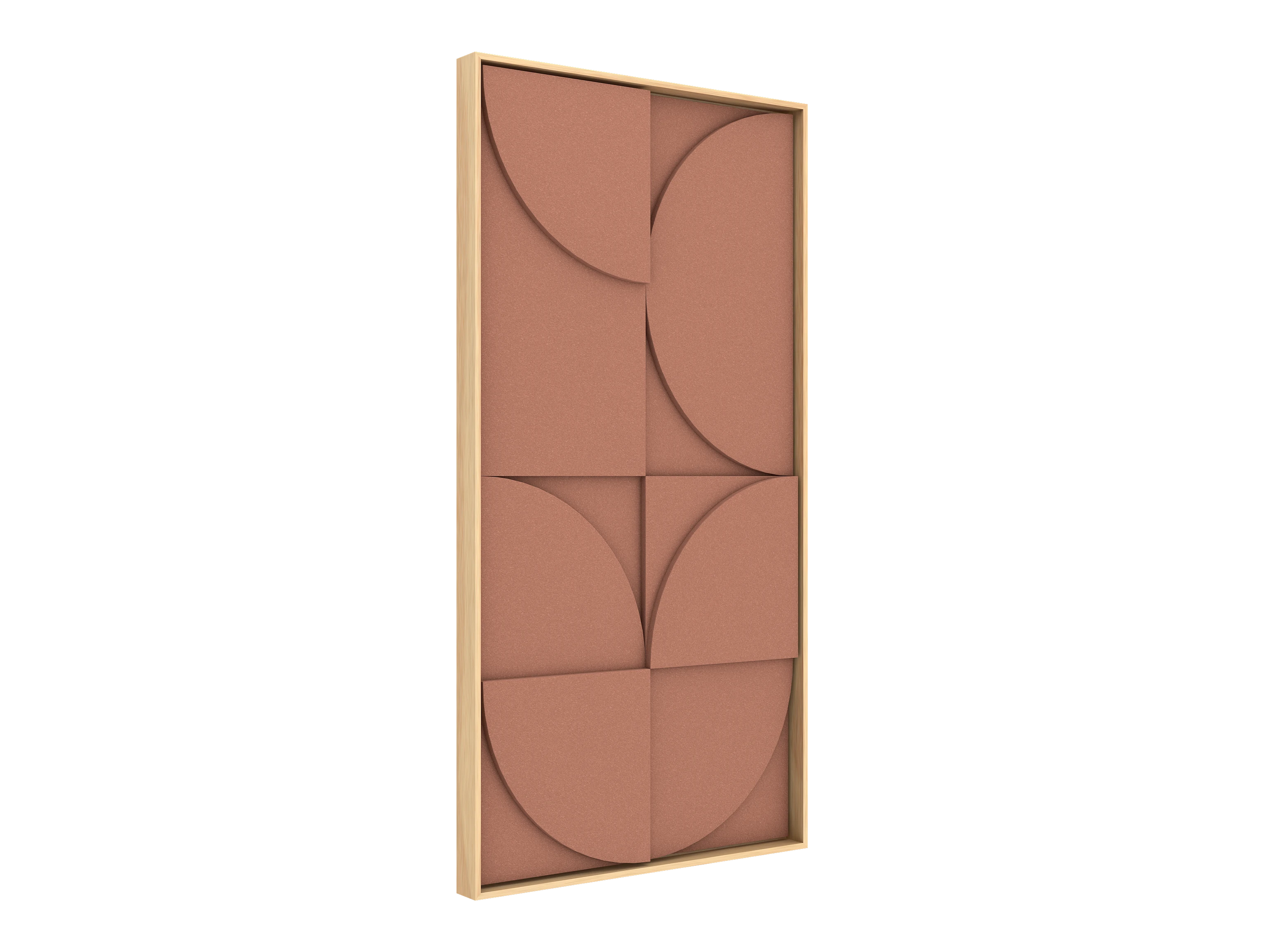 Vicoustic VicShape 3D Decorative Acoustic Panel Coral Haze PET with Oak frame
