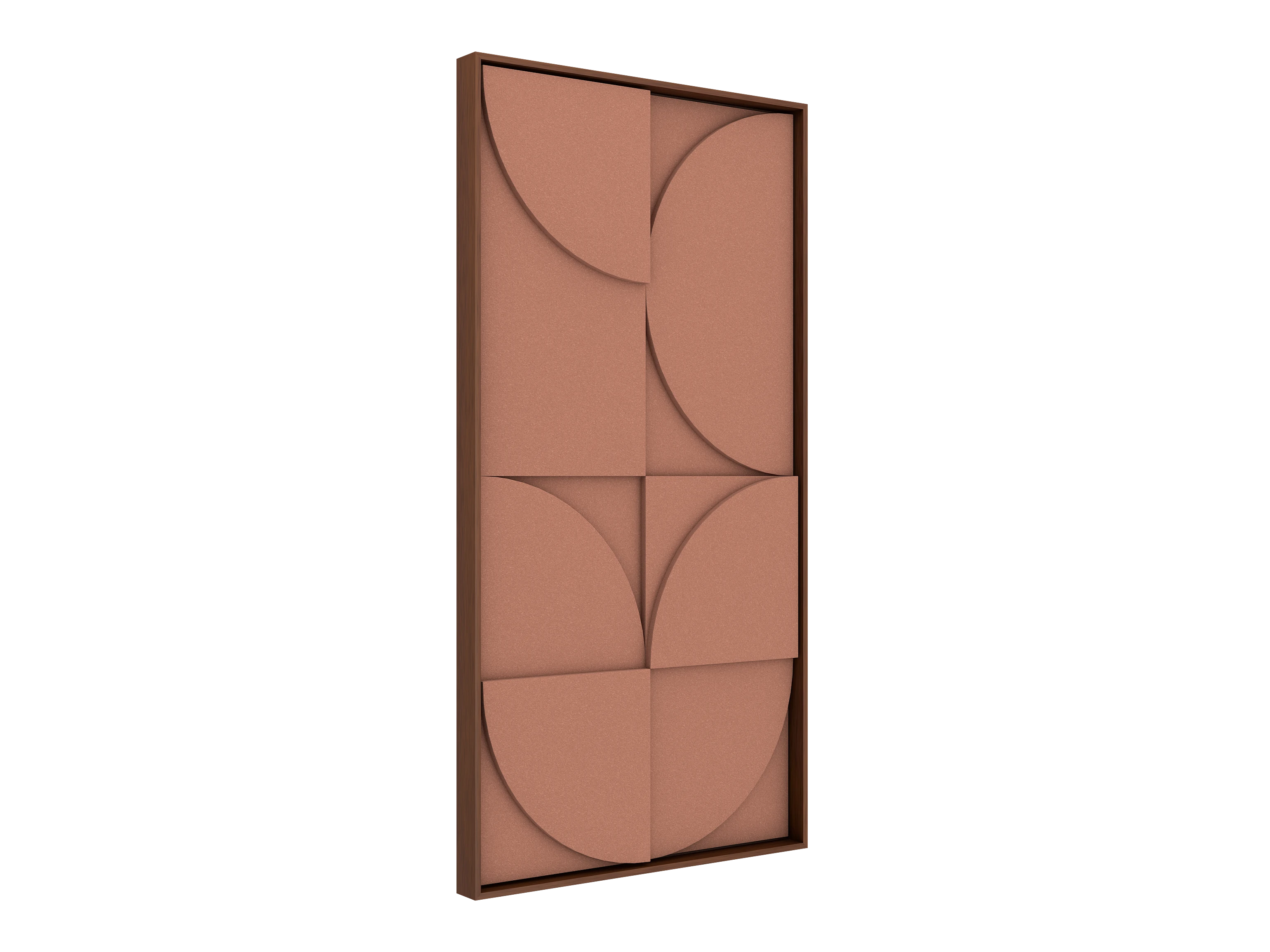 Vicoustic VicShape 3D Decorative Acoustic Panel Coral Haze PET with Walnut frame