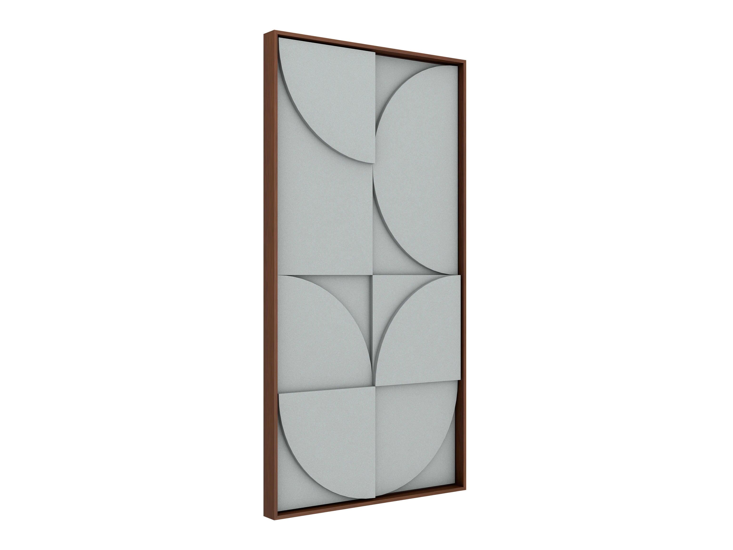 Vicoustic VicShape 3D Decorative Acoustic Panel Glacier PET with Walnut frame