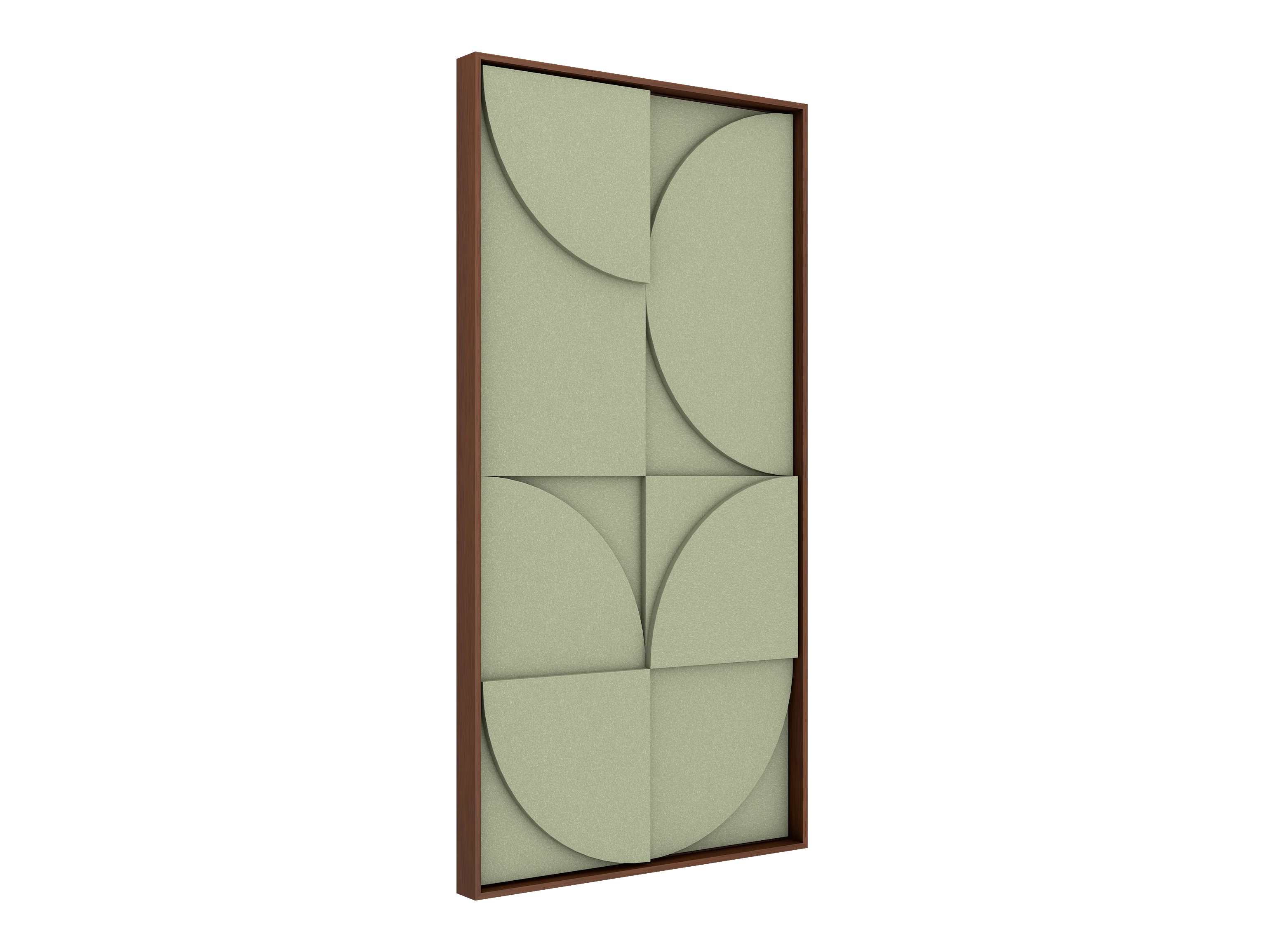 Vicoustic VicShape 3D Decorative Acoustic Panel Gleam PET with Walnut frame