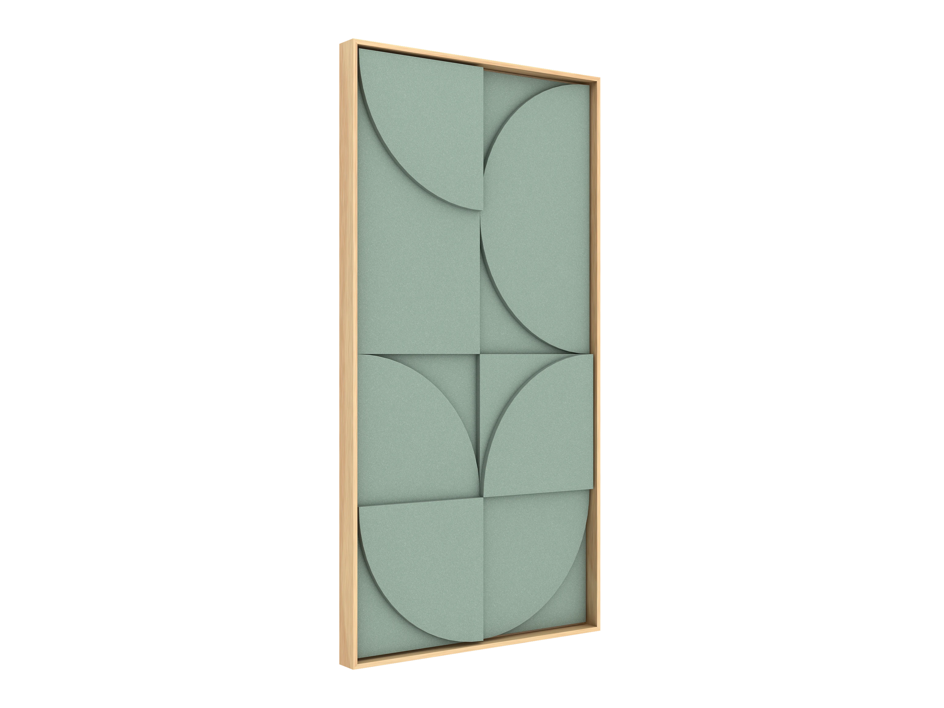 Vicoustic VicShape 3D Decorative Acoustic Panel Mirage PET with Oak frame