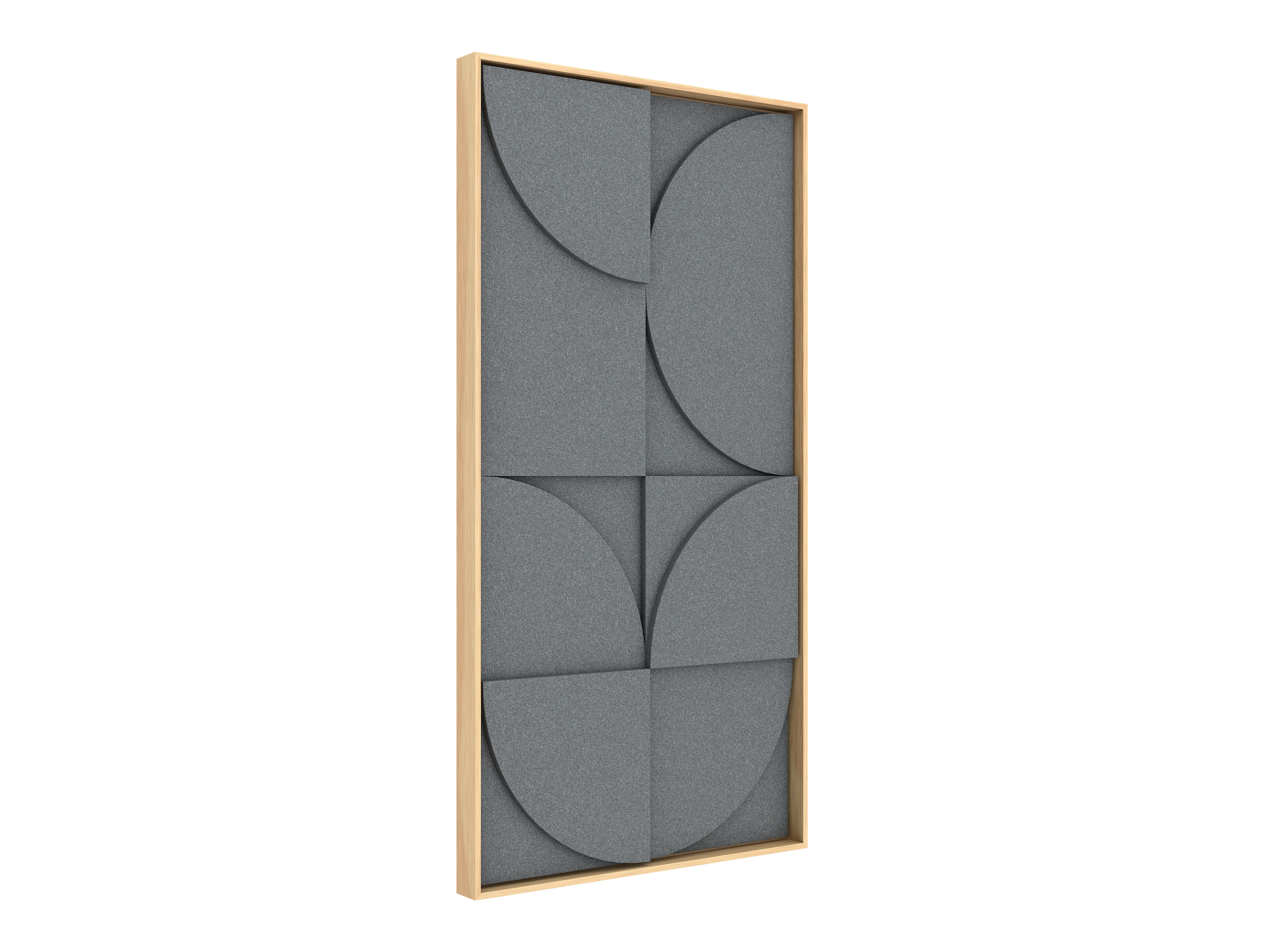 Vicoustic VicShape 3D Decorative Acoustic Panel Tornado PET with Oak frame