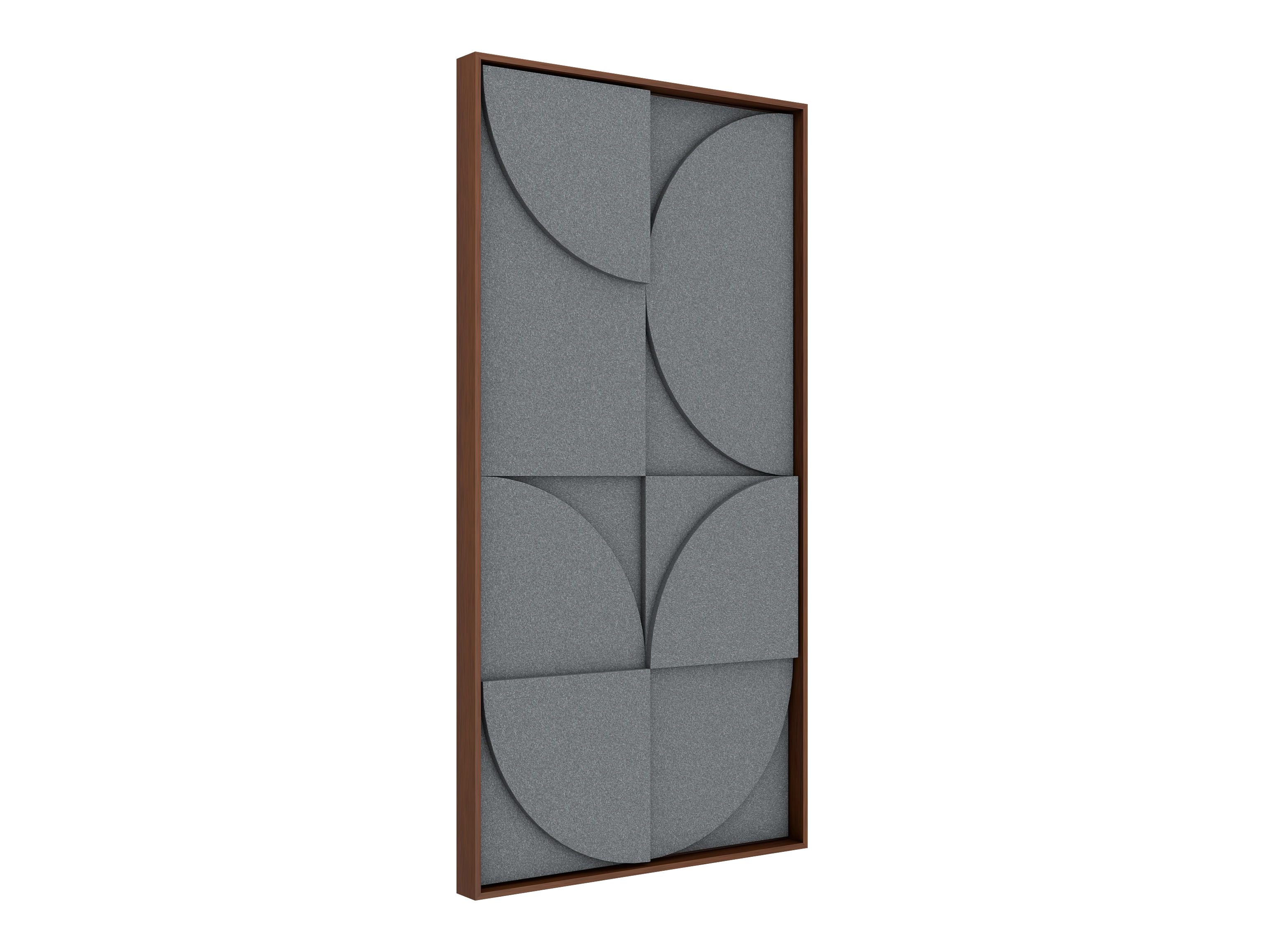 Vicoustic VicShape 3D Decorative Acoustic Panel Tornado PET with Walnut frame