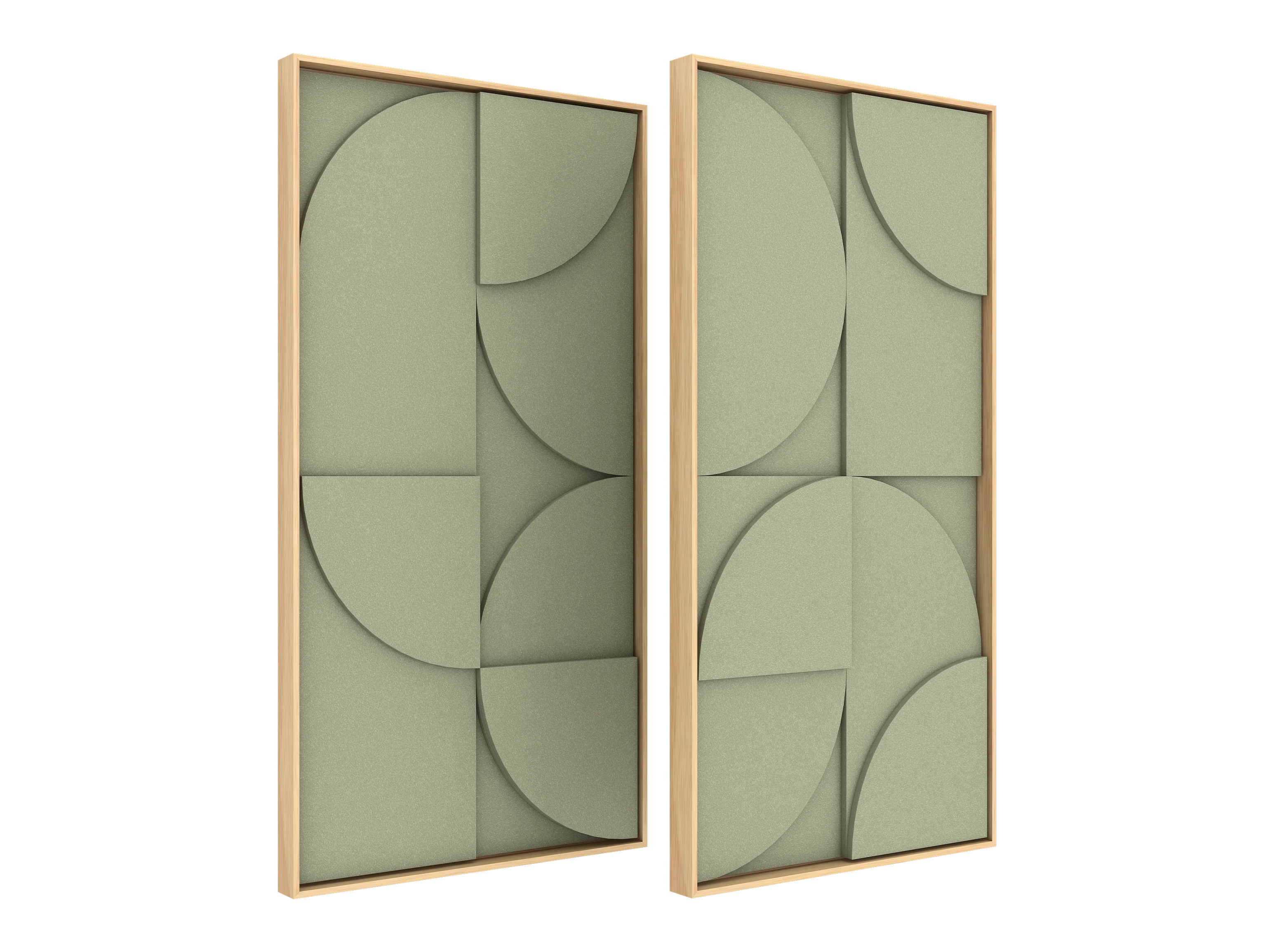 Vicoustic VicShape 3D Duo Decorative Acoustic Panel Gleam PET with Oak frame