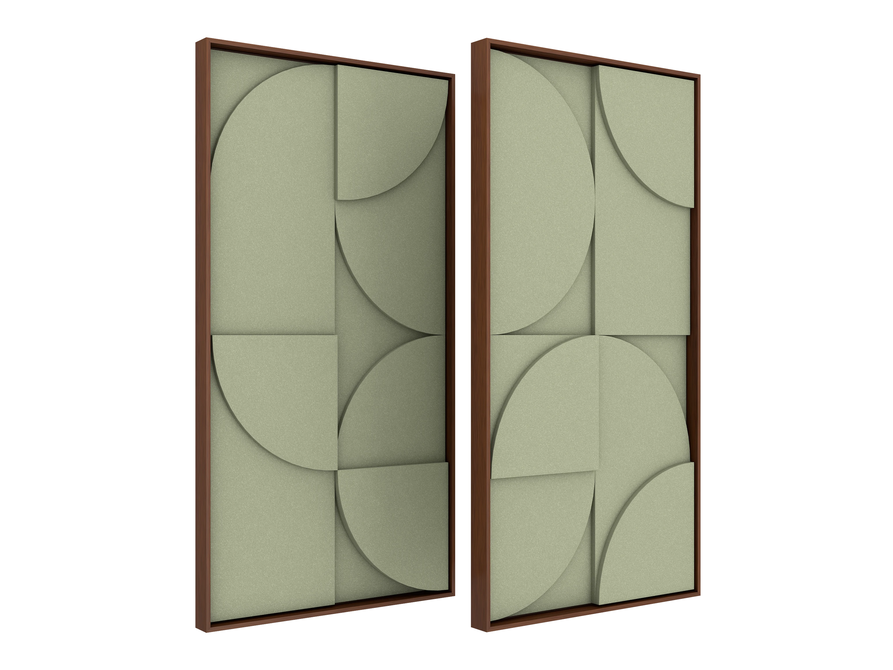 Vicoustic VicShape 3D Duo Decorative Acoustic Panel Gleam PET with Walnut frame