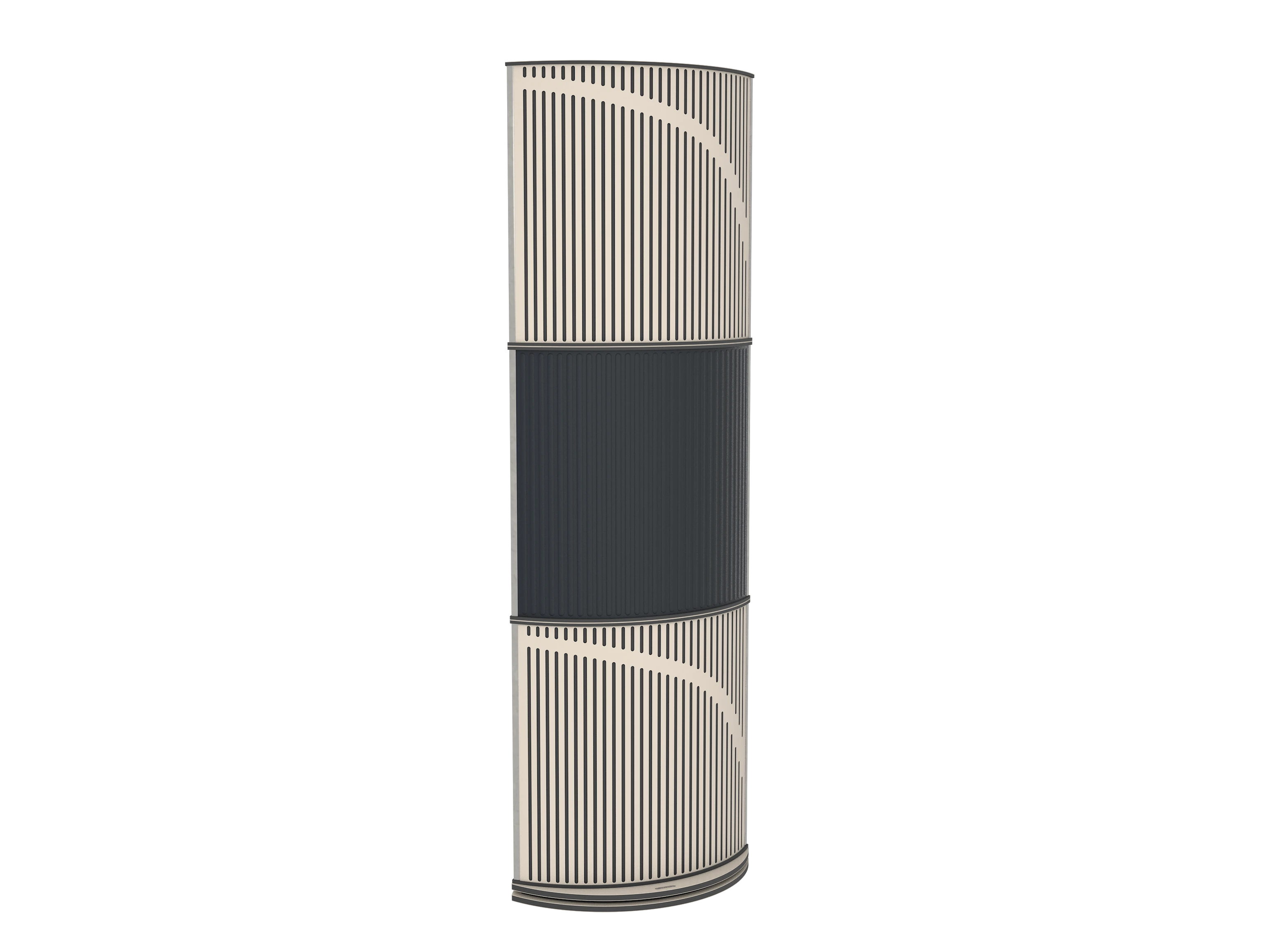 Vicoustic VicTotem Ultra VMT U705PM Angora White 04a Black Free Standing Hybrid Acoustic Panel