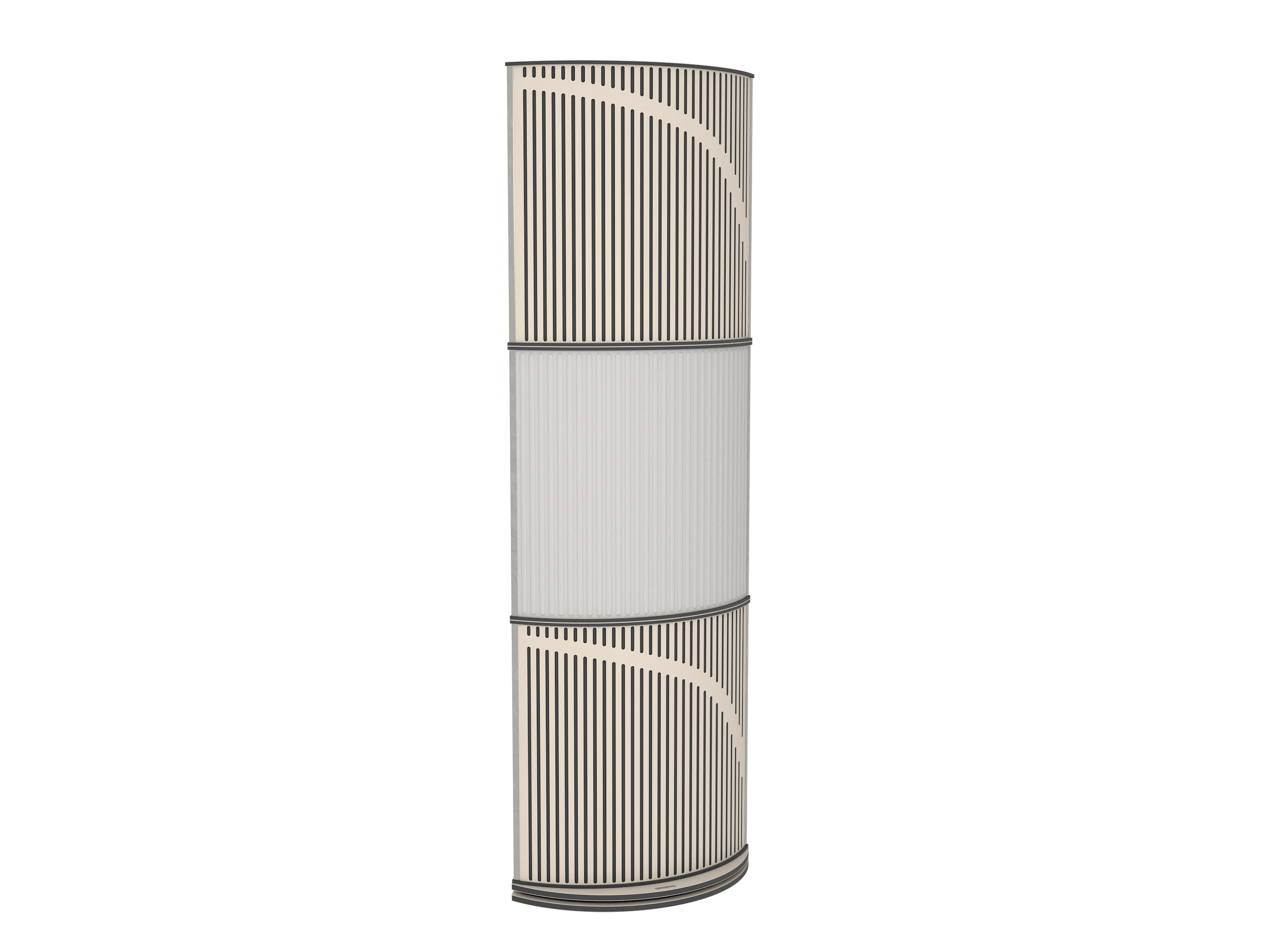 Vicoustic VicTotem Ultra VMT U705PM Angora White 23a Light Grey Free Standing Hybrid Acoustic Panel
