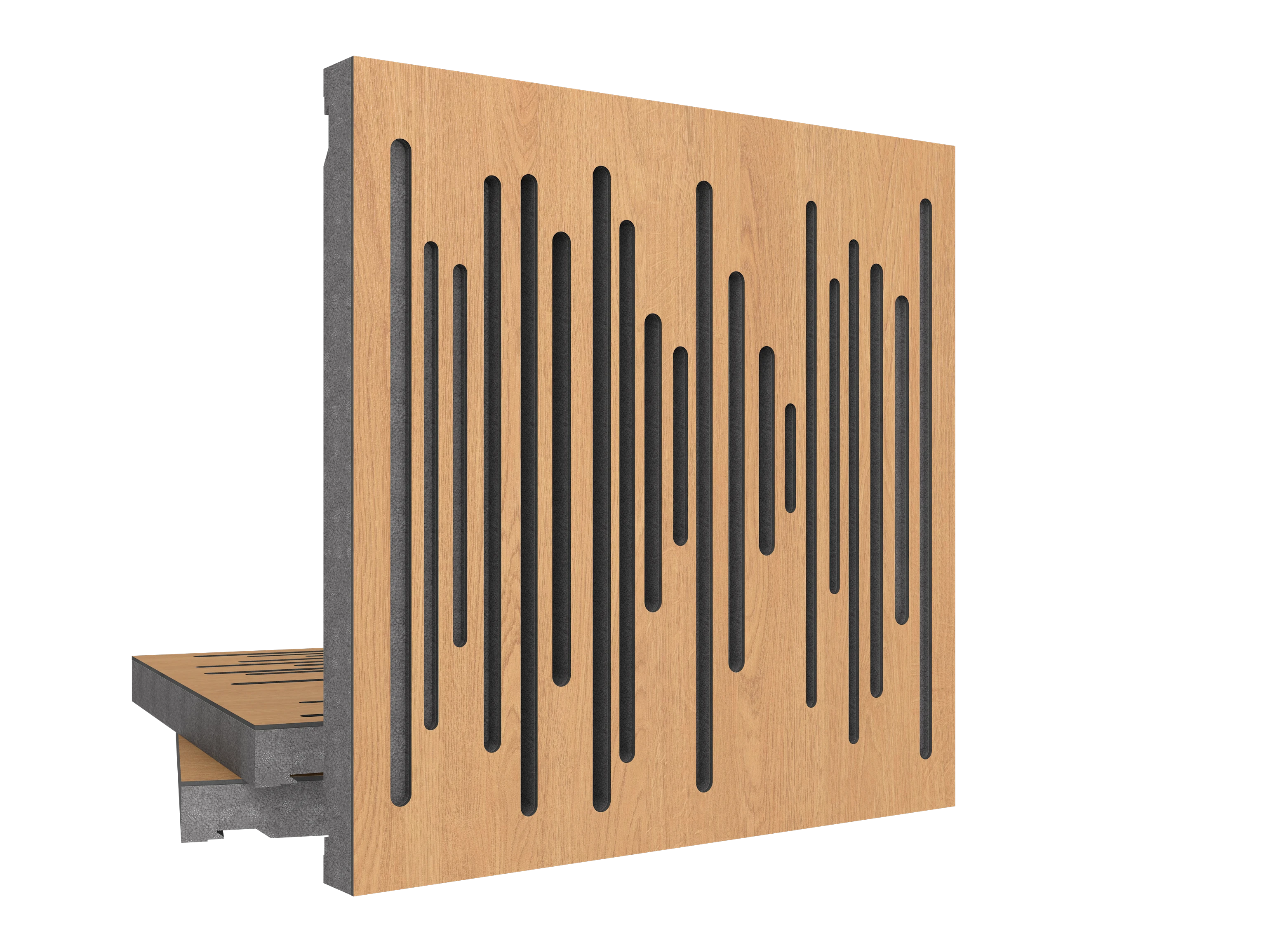 Vicoustic Wavewood Diffuser Ultra MKII GY EPS H3395 Natural Oak SET Acoustic Diffusion Panel