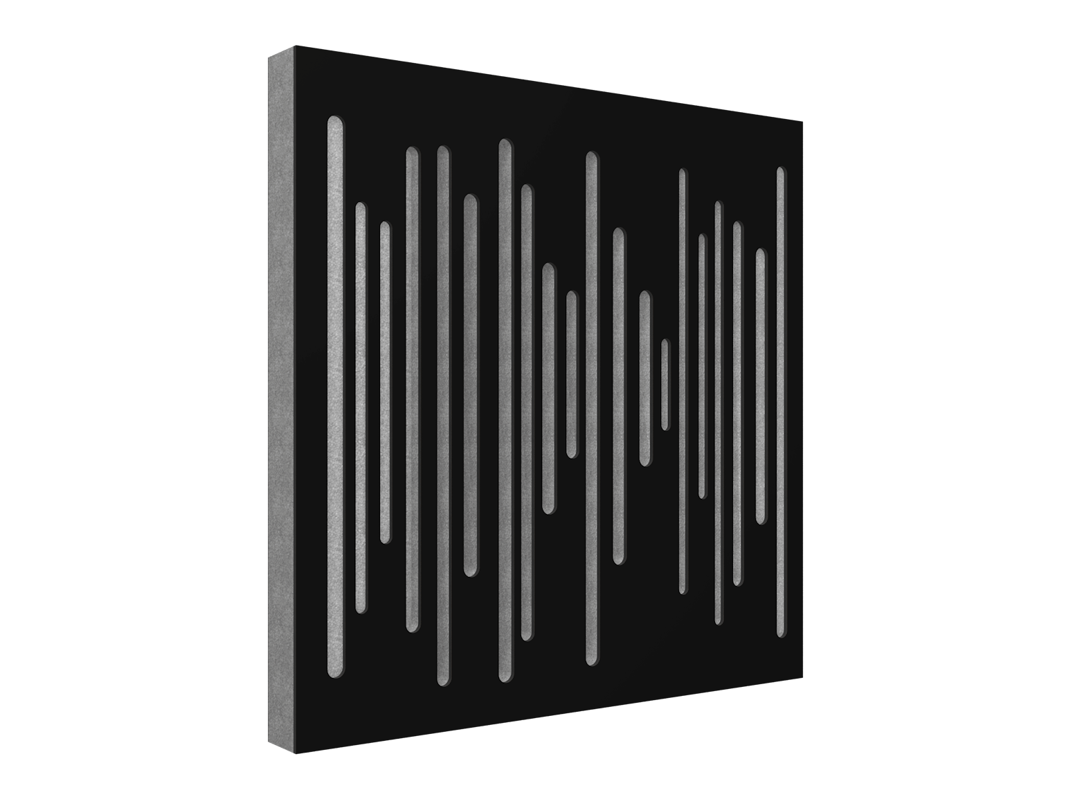 Vicoustic Wavewood Diffuser Ultra Sound Diffusion Acoustic Panels in Black Matte