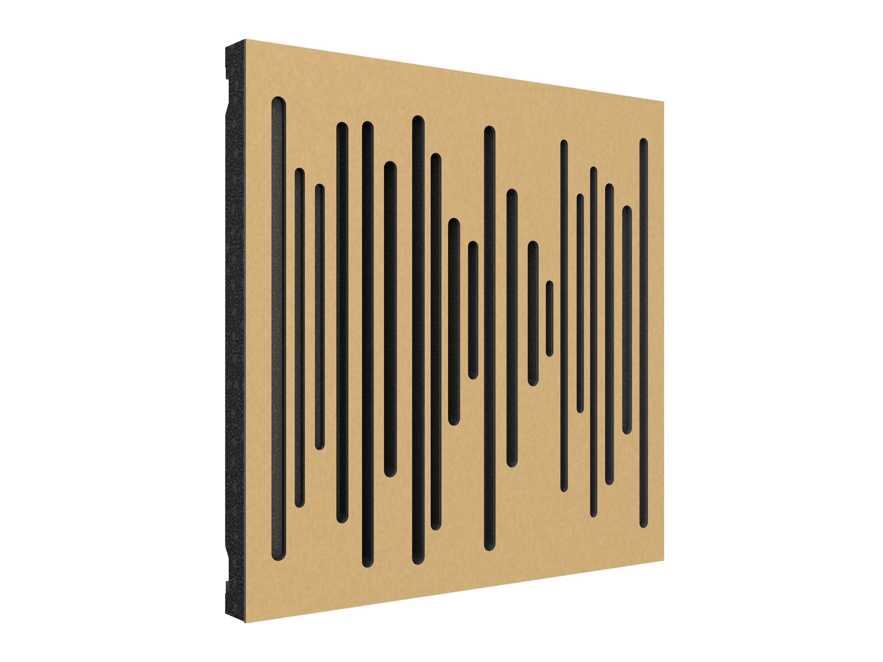 Vicoustic Wavewood Diffuser Ultra MKII Sound Diffusion Acoustic Panels in Metallic Gold and Black