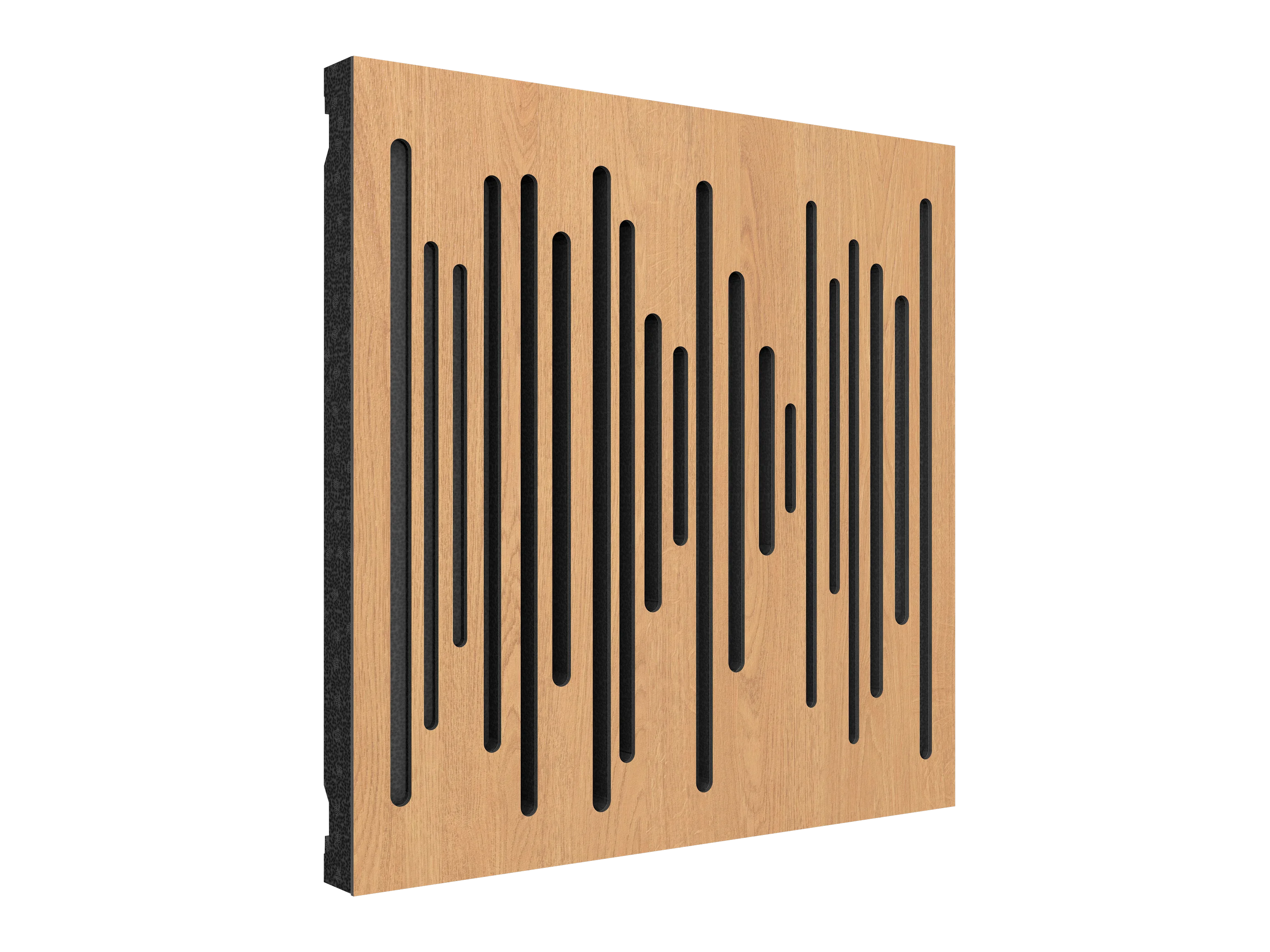 Vicoustic Wavewood Diffuser Ultra MKII Sound Diffusion Acoustic Panels in Natural Oak and Black