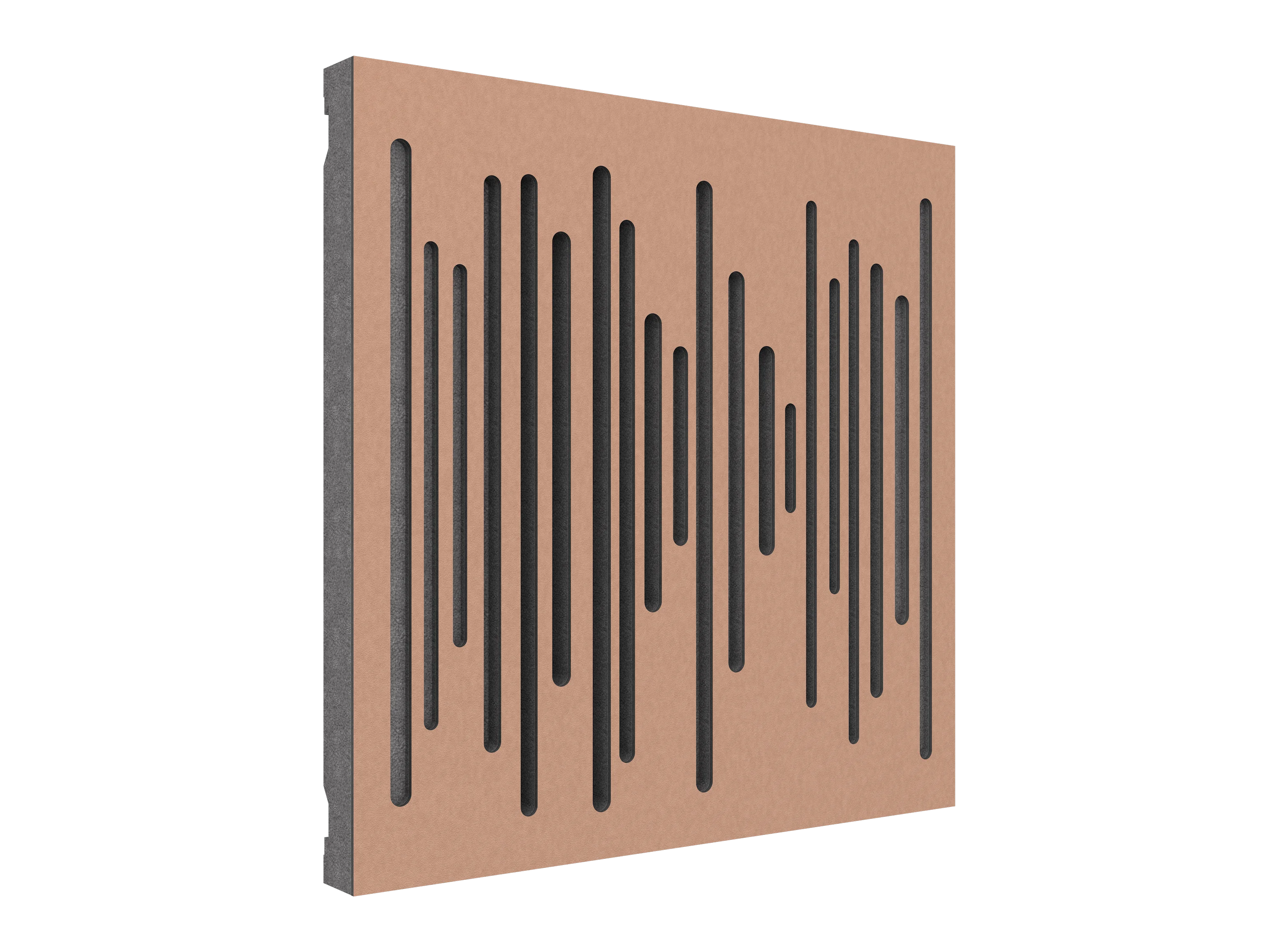 Vicoustic Wavewood Diffuser Ultra MKII Sound Diffusion Acoustic Panels in Metallic Copper and Grey