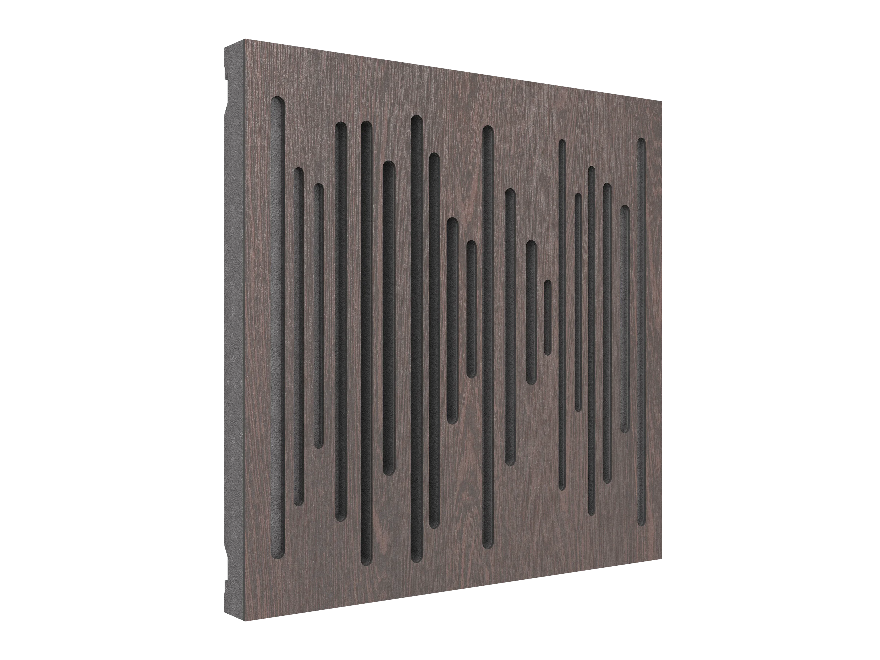 Vicoustic Wavewood Diffuser Ultra MKII Sound Diffusion Acoustic Panels in Dark Wenge and Grey