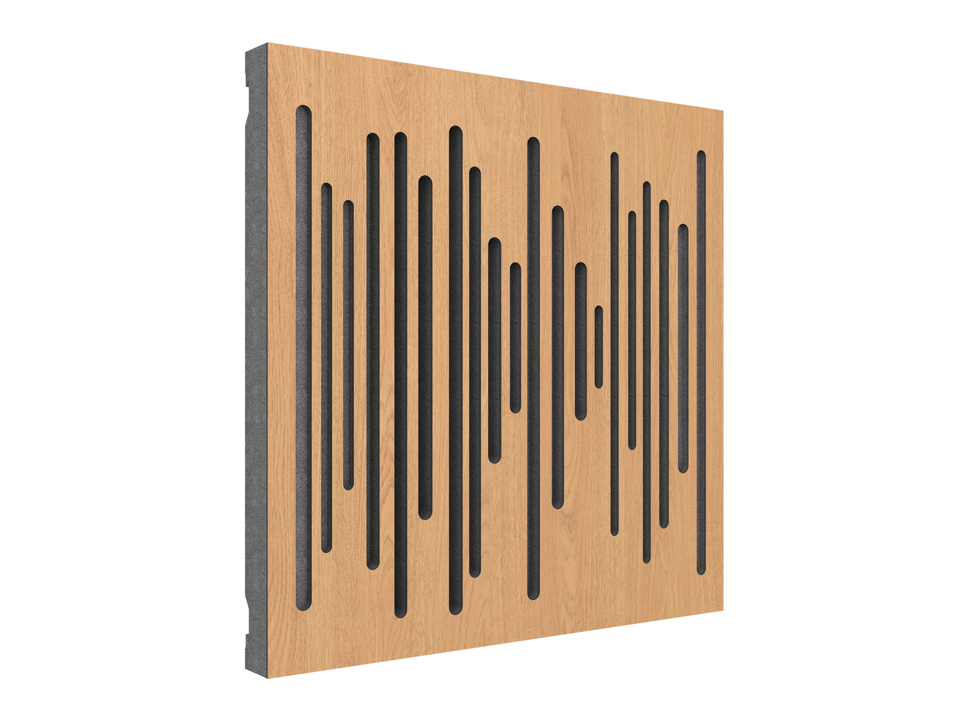 Vicoustic Wavewood Diffuser Ultra MKII Sound Diffusion Acoustic Panels in Natural Oak and Grey