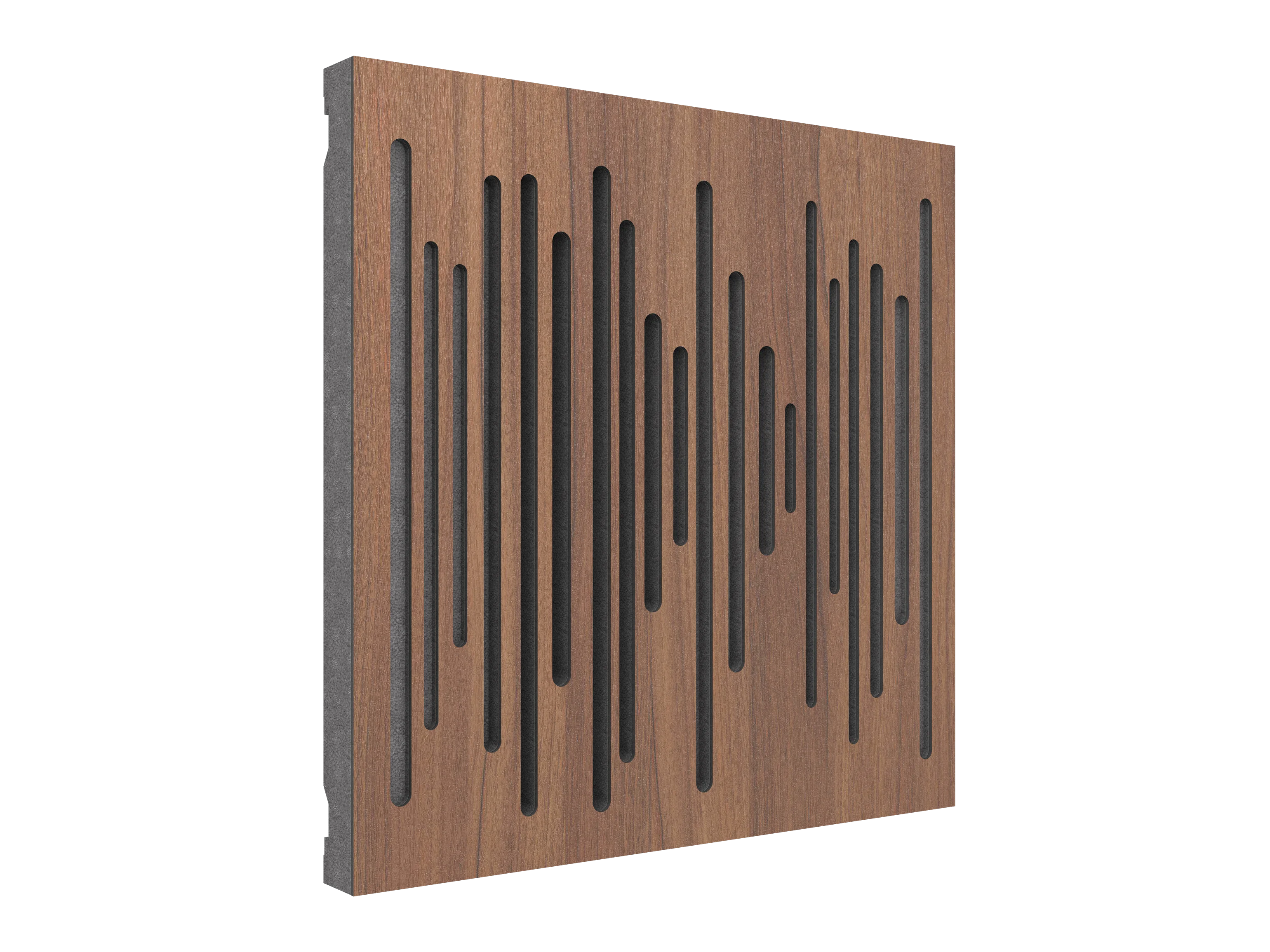 Vicoustic Wavewood Diffuser Ultra MKII Sound Diffusion Acoustic Panels in Natural Walnut and Grey