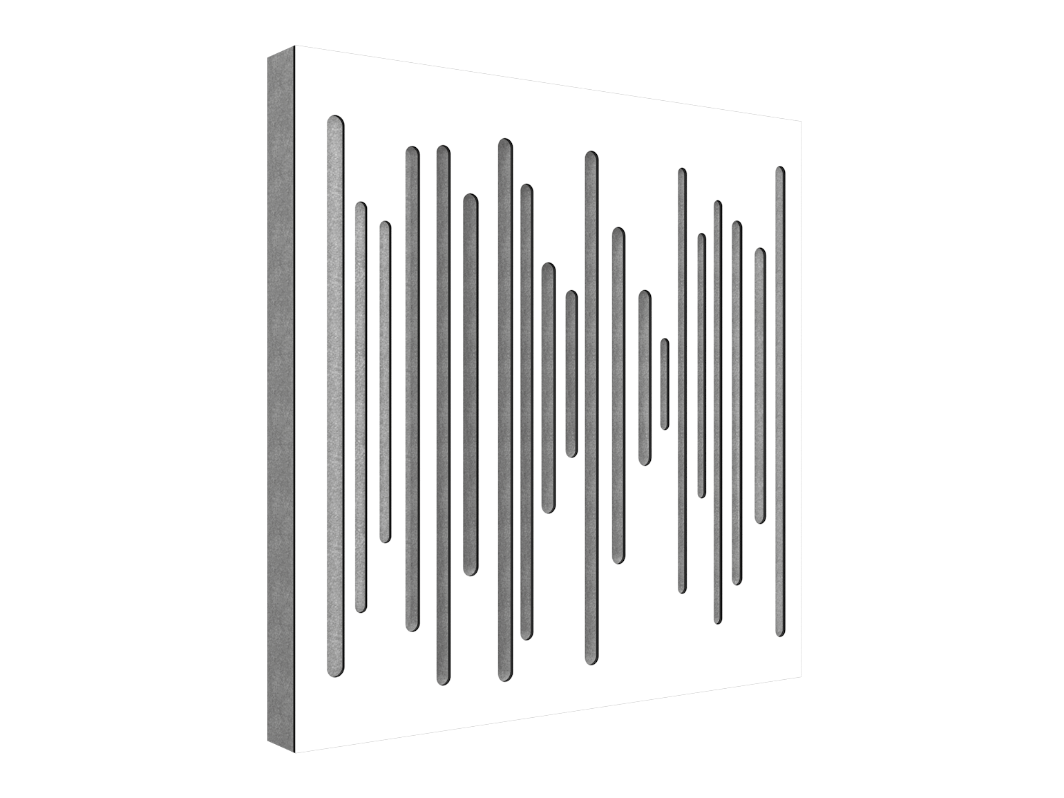 Vicoustic Wavewood Diffuser Ultra Sound Diffusion Acoustic Panels in White Matte