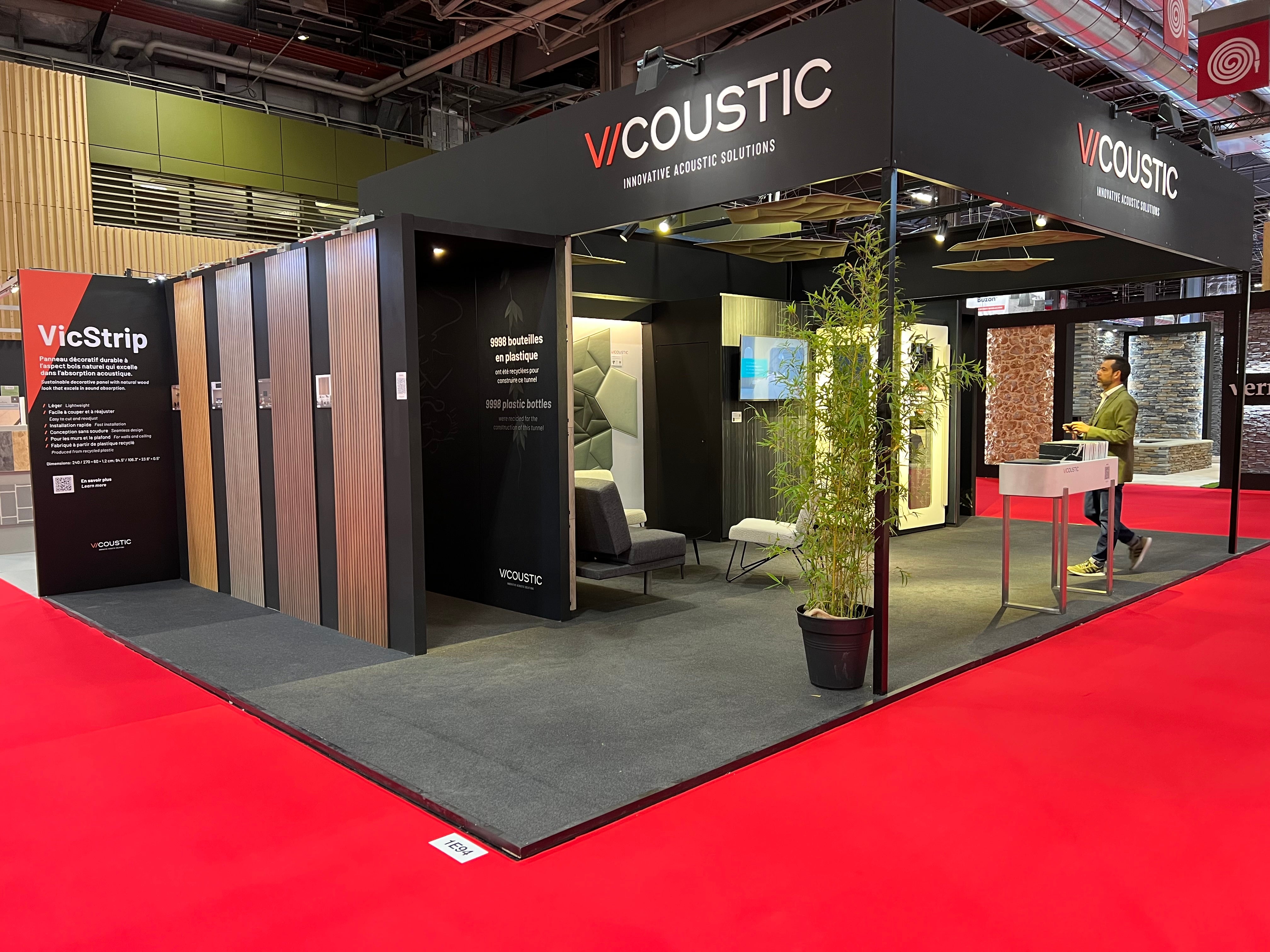 Vicoustic shows VMT as a 4-in-1 solution and the upcoming VicStrip at BATIMAT in Paris