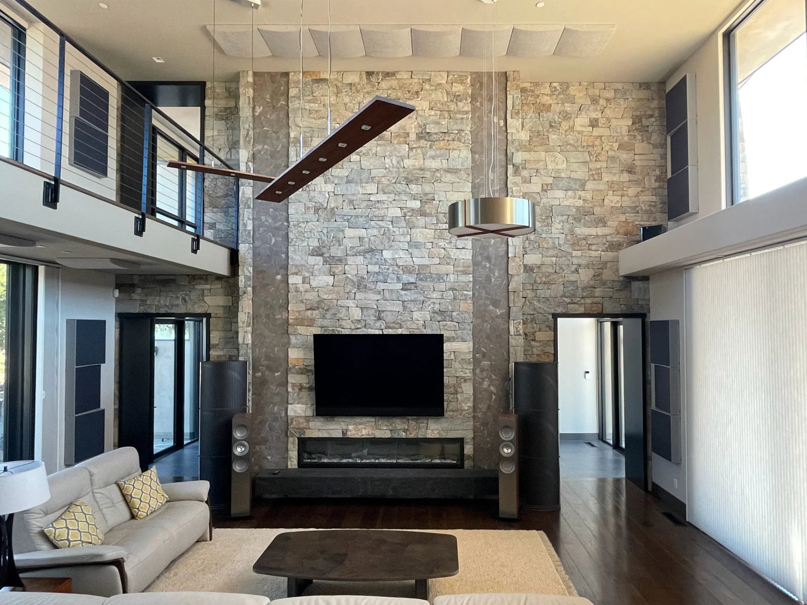 Enhancing Home Acoustics in a Two-Story Room