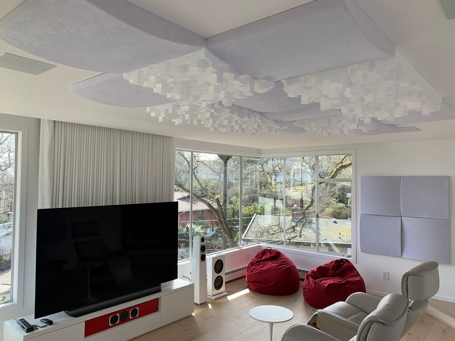 Sunny Blue and White Cinema