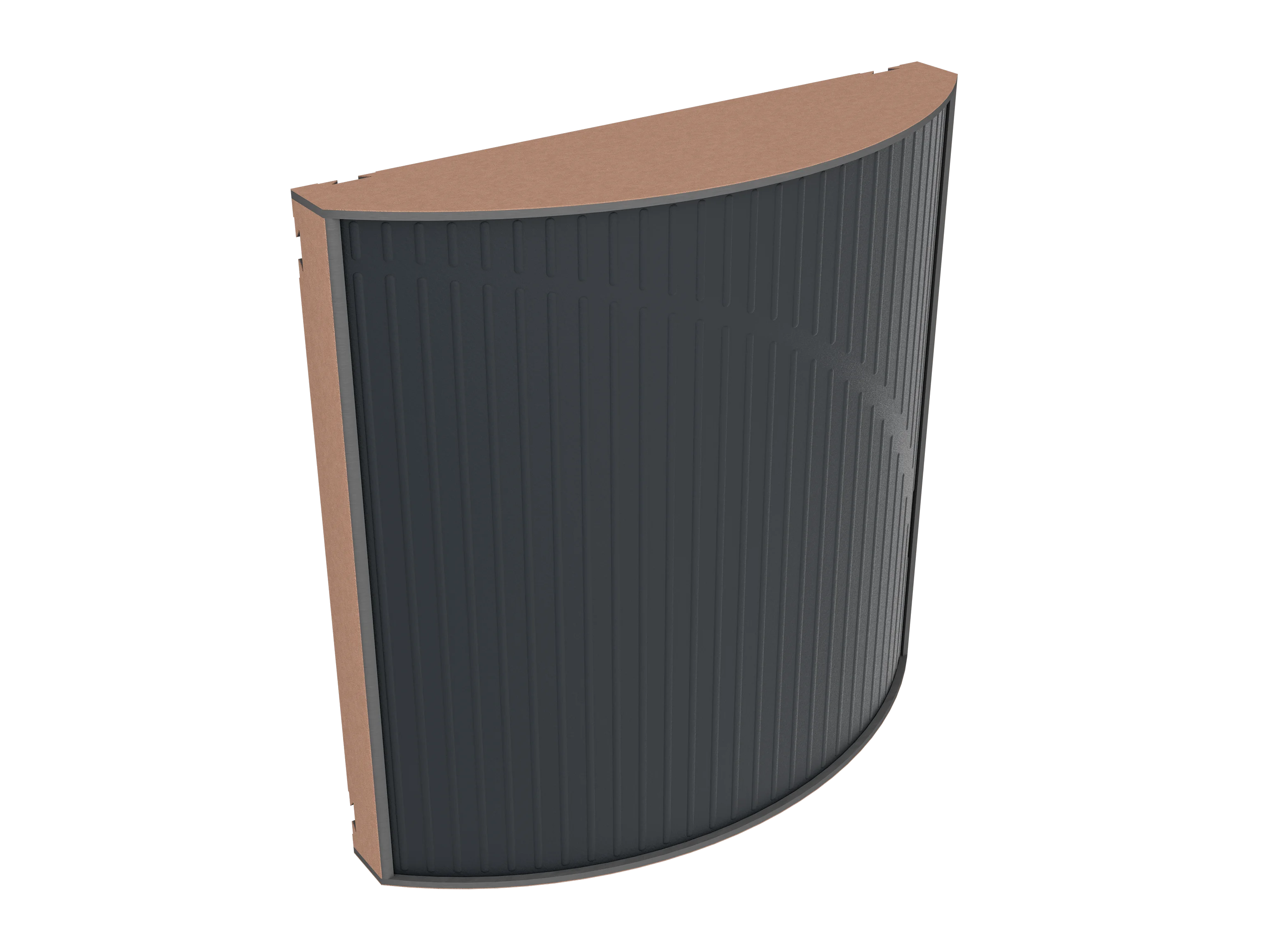 Vicoustic Cinema Round Ultra VMT Sound Absorbing Acoustic Panel in Black and Metallic Copper