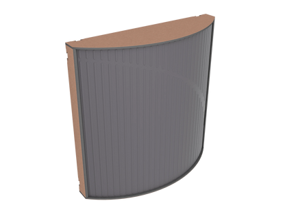 Vicoustic Cinema Round Ultra VMT Sound Absorbing Acoustic Panel in Grey and Metallic Copper