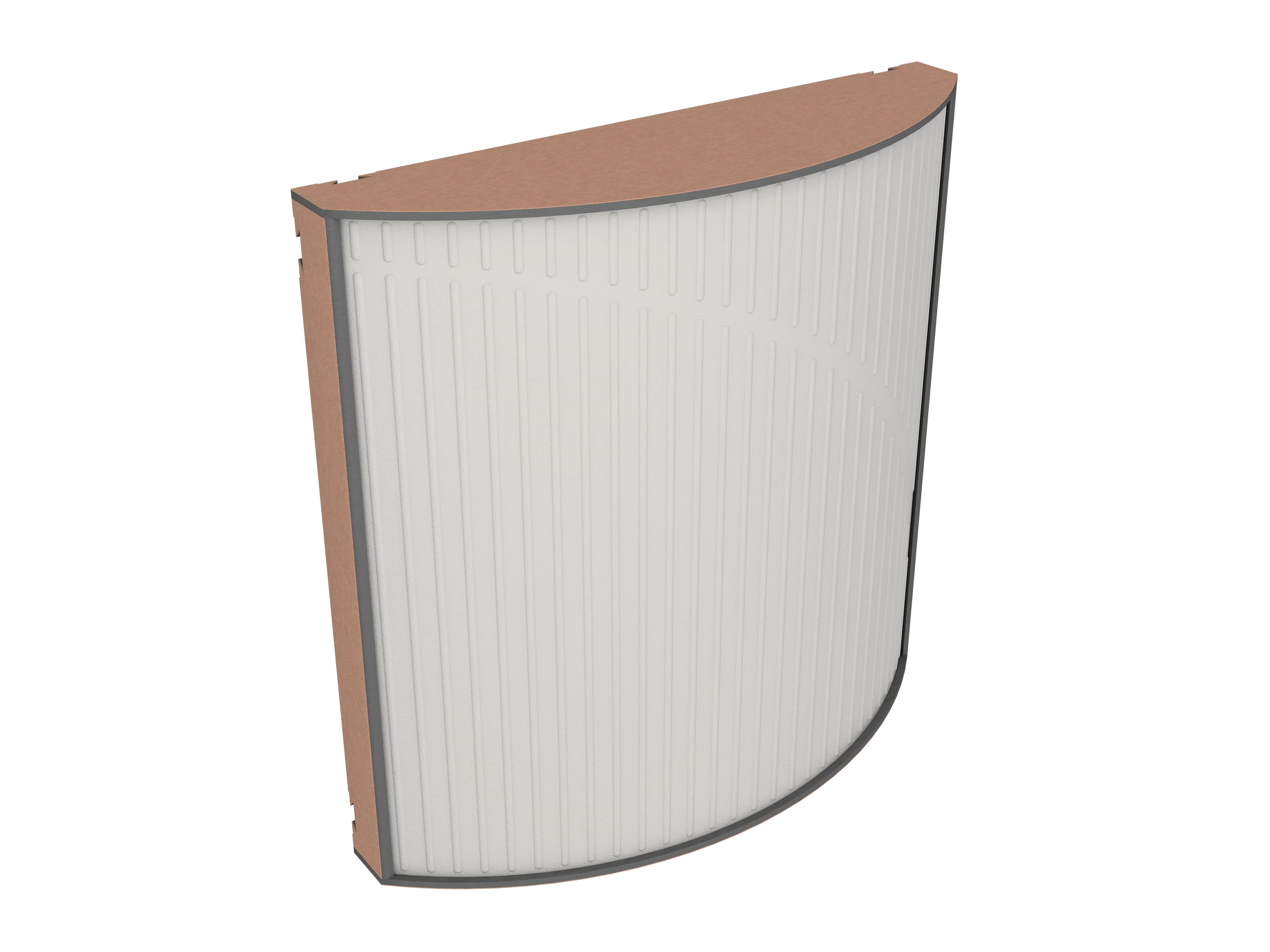 Vicoustic Cinema Round Ultra VMT Sound Absorbing Acoustic Panel in Light Grey and Metallic Copper