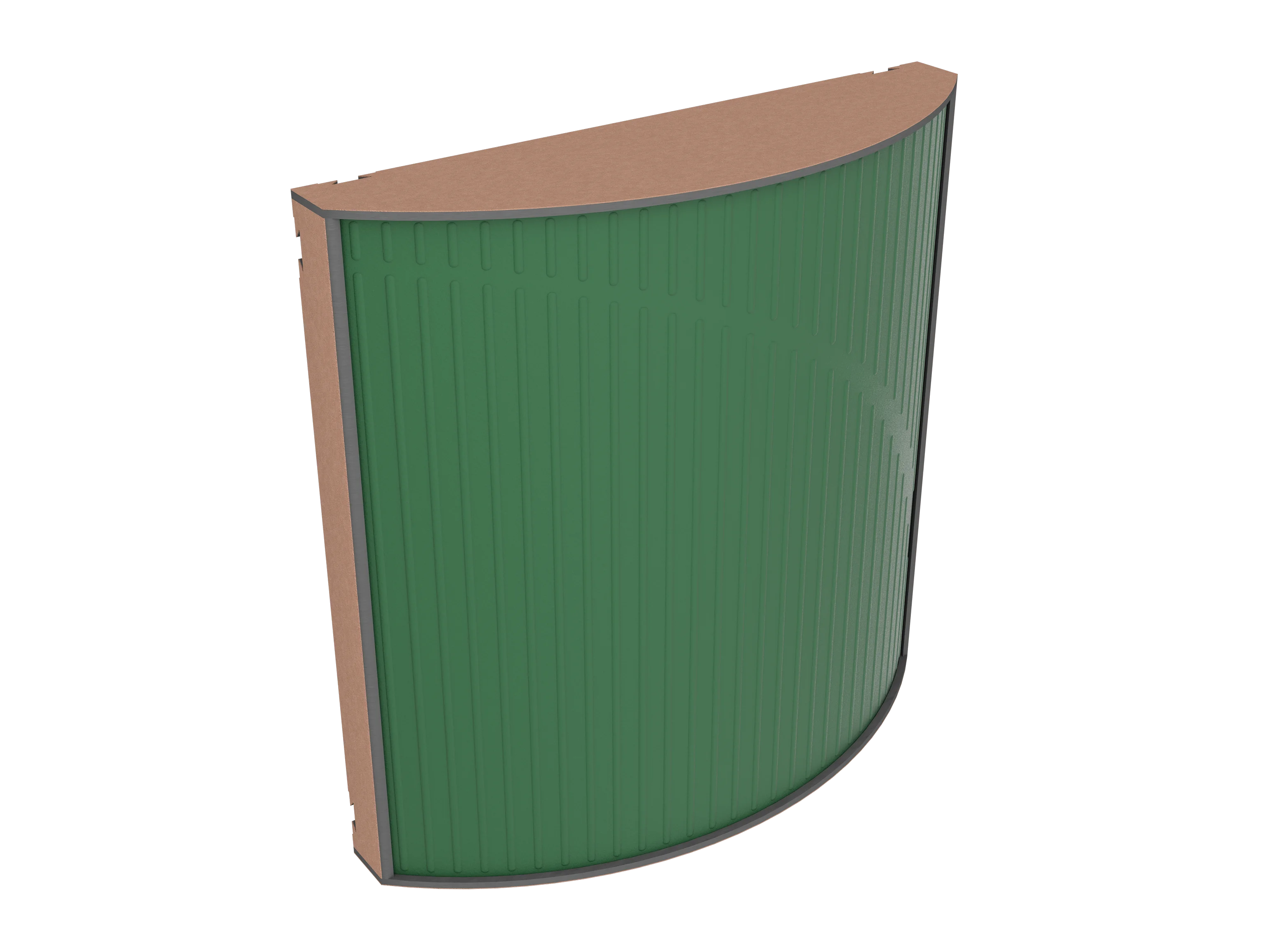 Vicoustic Cinema Round Ultra VMT Sound Absorbing Acoustic Panel in Musk Green and Metallic Copper