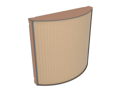 Vicoustic Cinema Round Ultra VMT Sound Absorbing Acoustic Panel in Beige and Metallic Copper