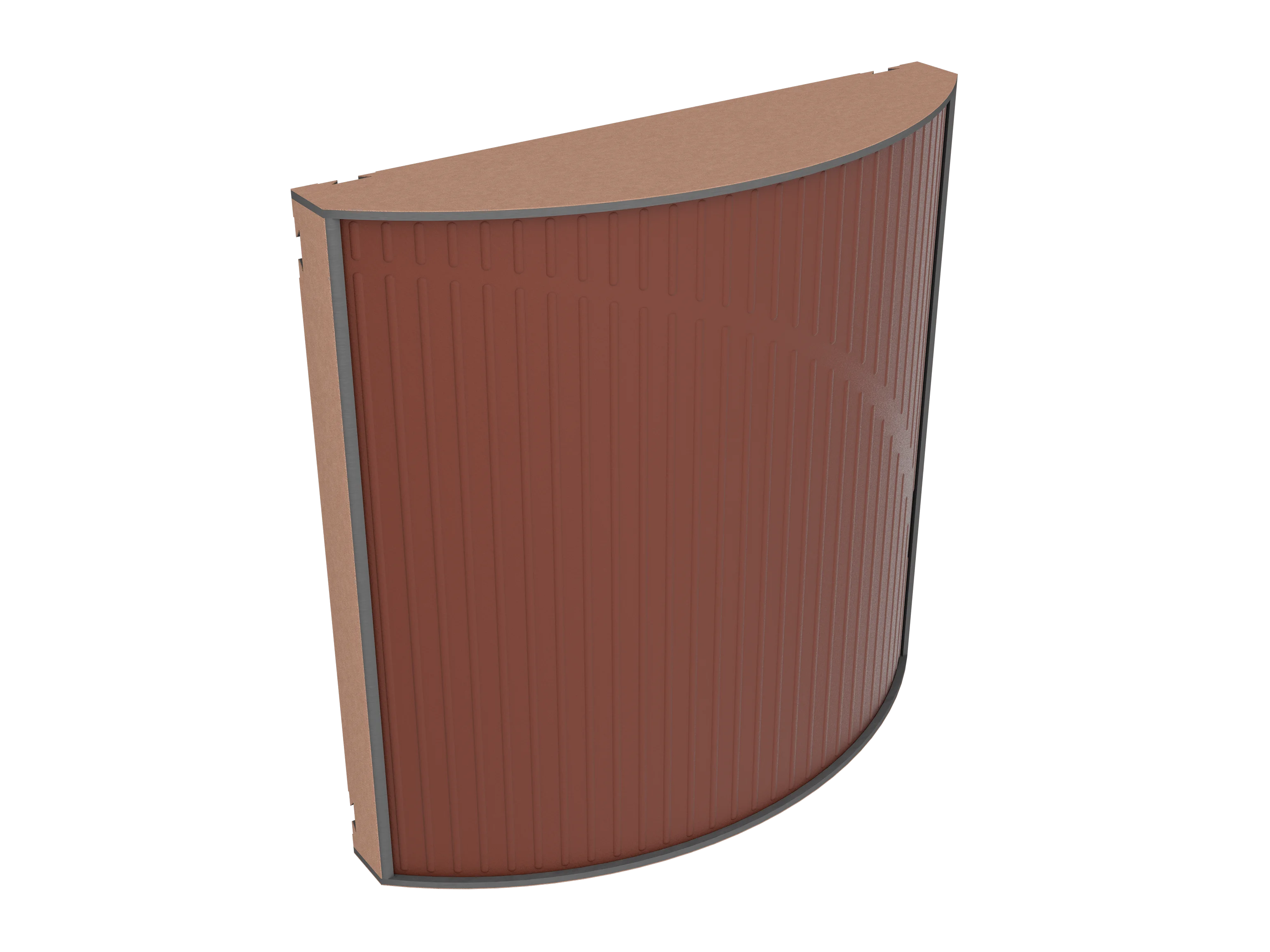 Vicoustic Cinema Round Ultra VMT Sound Absorbing Acoustic Panel in Brown and Metallic Copper