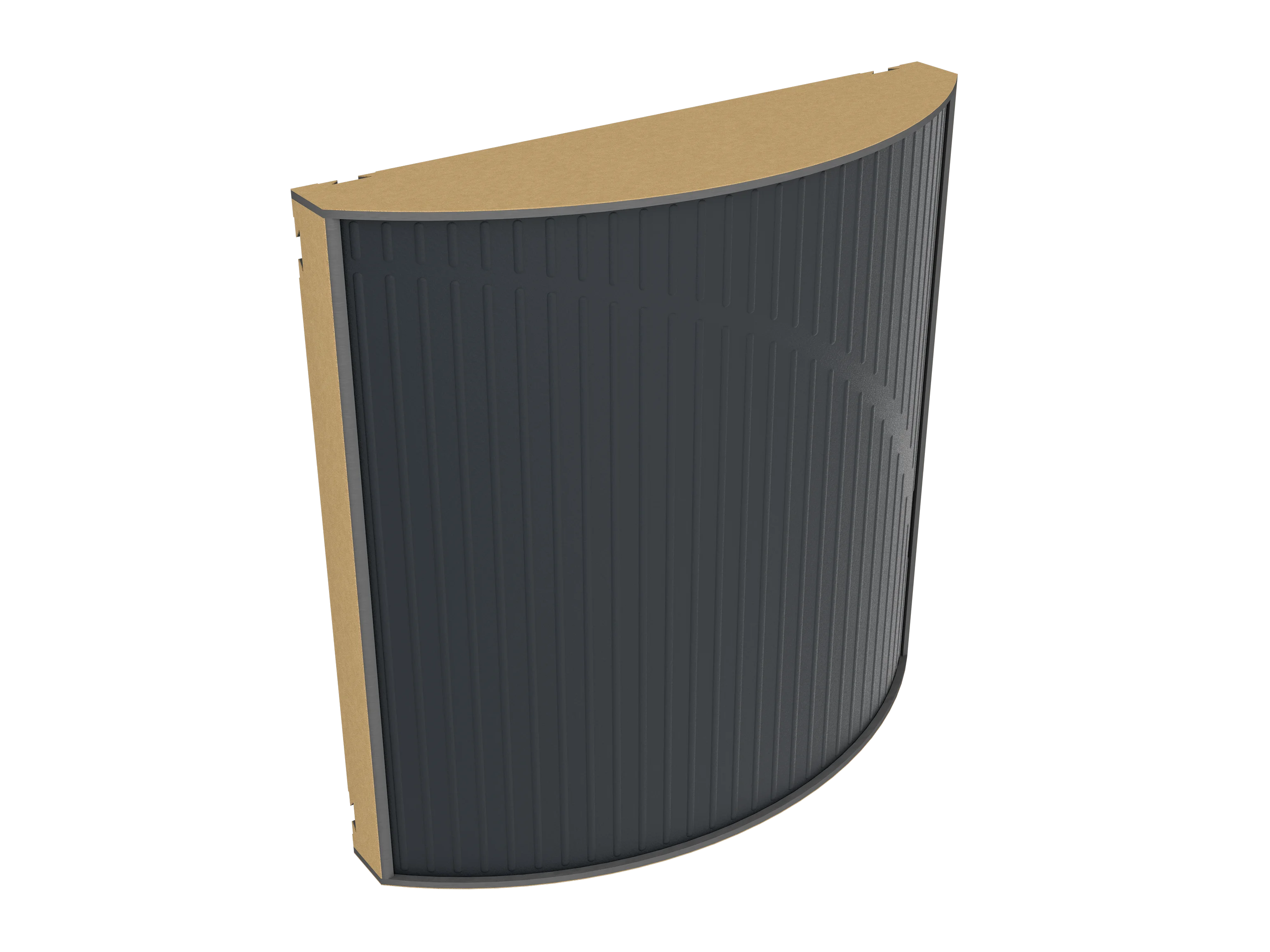 Vicoustic Cinema Round Ultra VMT Sound Absorbing Acoustic Panel in Black and Metallic Gold