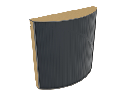 Vicoustic Cinema Round Ultra VMT Sound Absorbing Acoustic Panel in Black and Metallic Gold