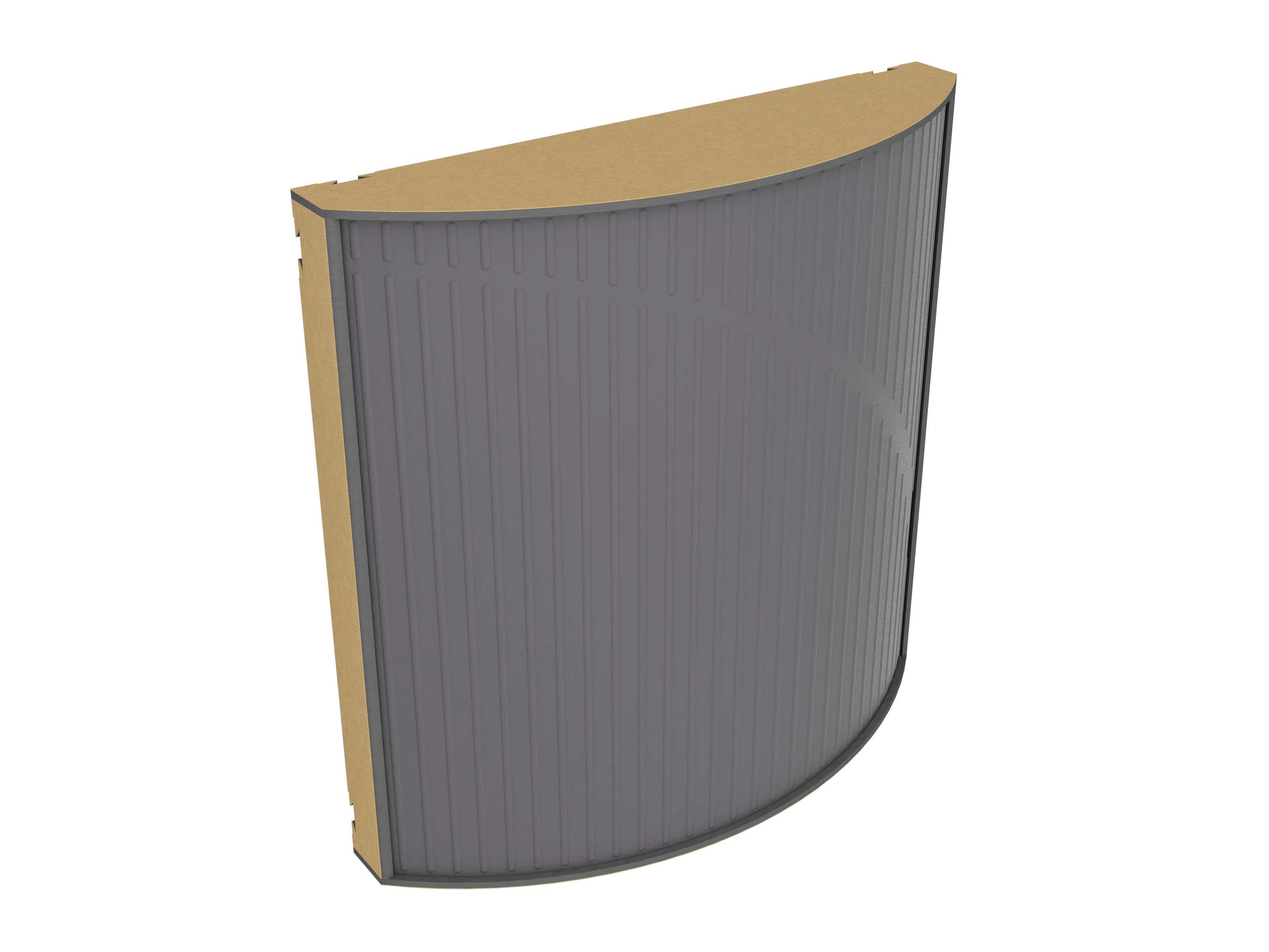 Vicoustic Cinema Round Ultra VMT Sound Absorbing Acoustic Panel in Grey and Metallic Gold