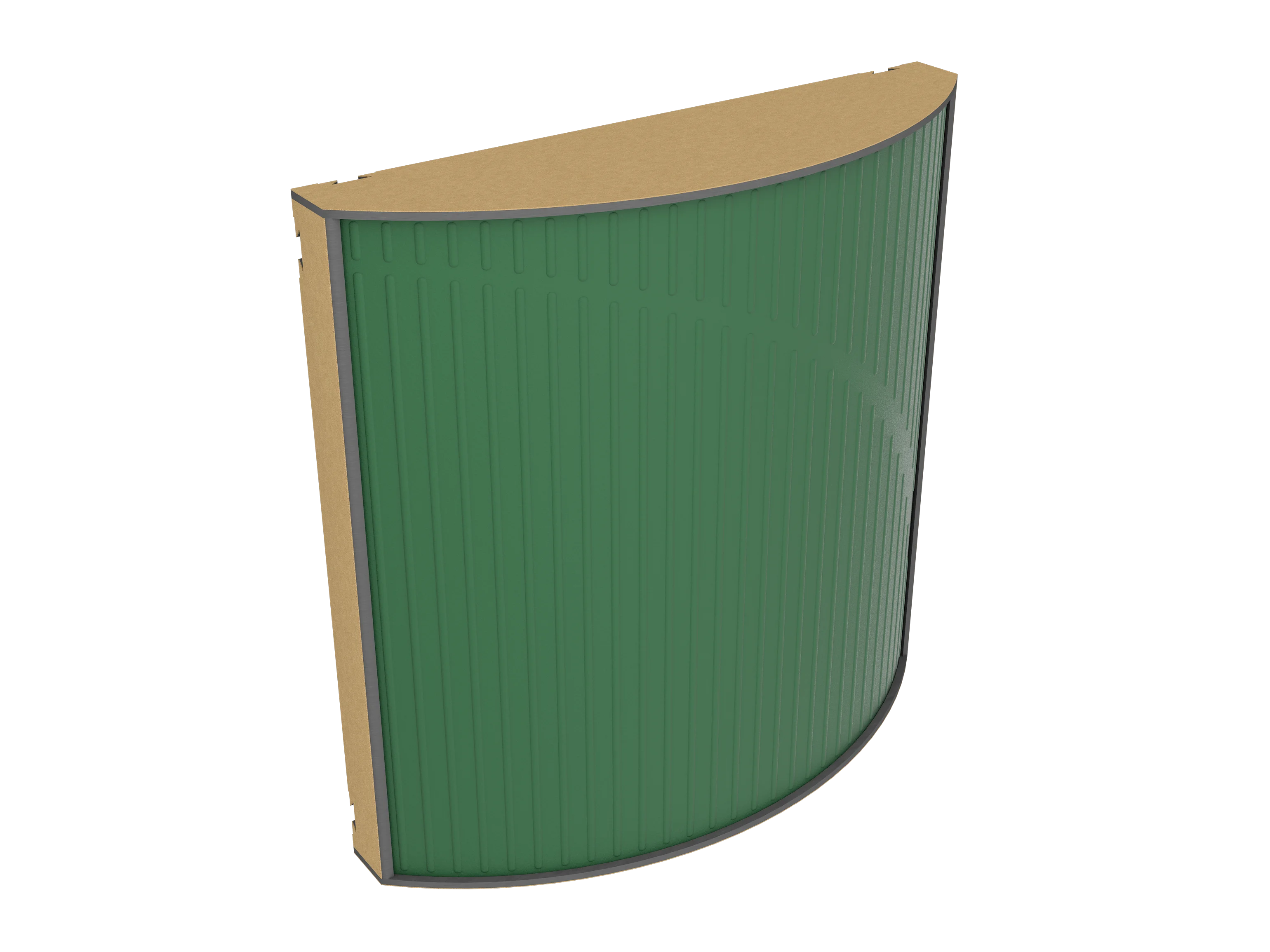 Vicoustic Cinema Round Ultra VMT Sound Absorbing Acoustic Panel in Musk Green and Metallic Gold