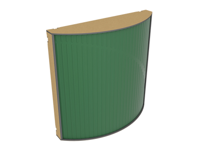 Vicoustic Cinema Round Ultra VMT Sound Absorbing Acoustic Panel in Musk Green and Metallic Gold