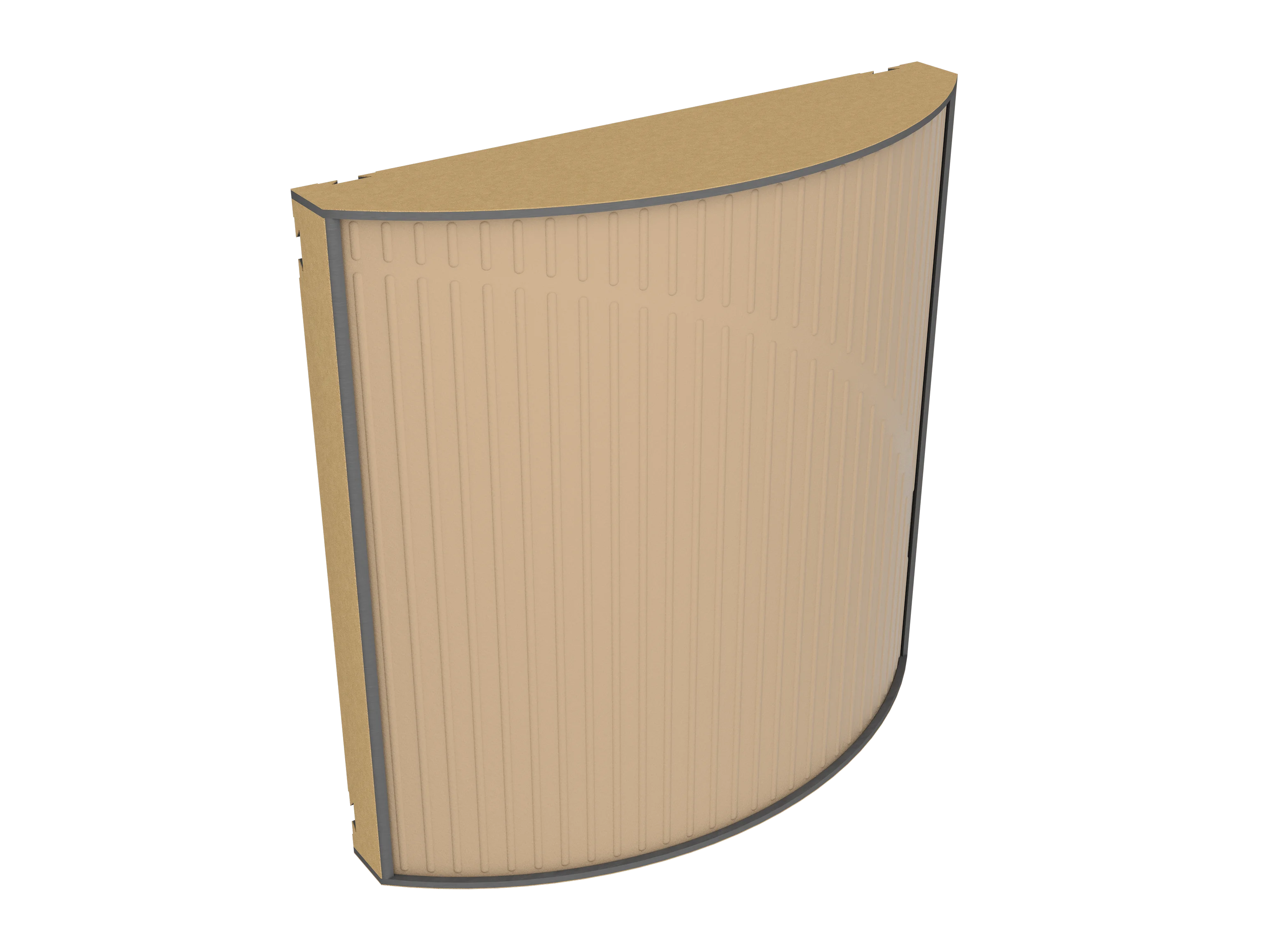 Vicoustic Cinema Round Ultra VMT Sound Absorbing Acoustic Panel in Beige and Metallic Gold