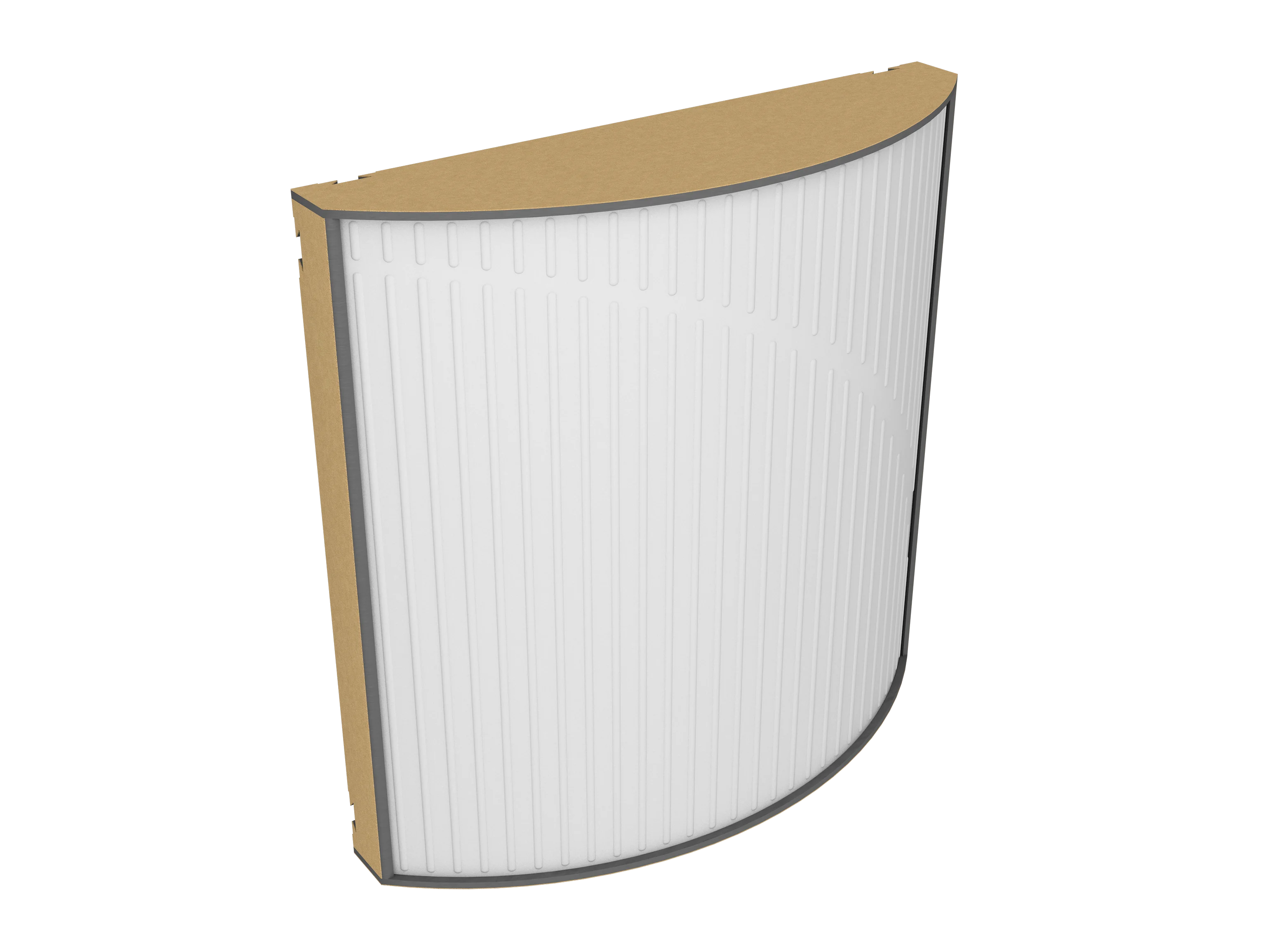 Vicoustic Cinema Round Ultra VMT Sound Absorbing Acoustic Panel in Natural White and Metallic Gold