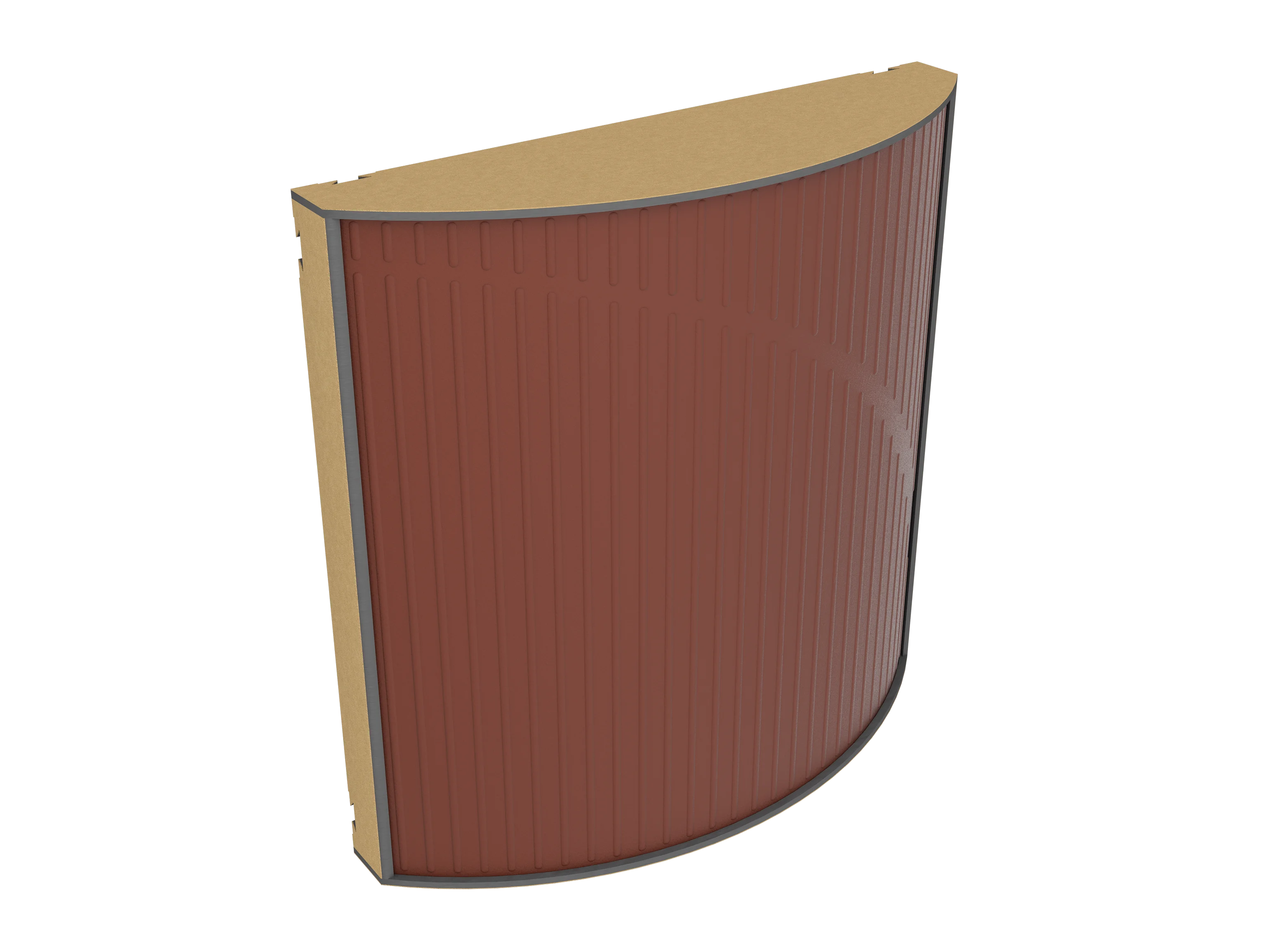 Vicoustic Cinema Round Ultra VMT Sound Absorbing Acoustic Panel in Brown and Metallic Gold