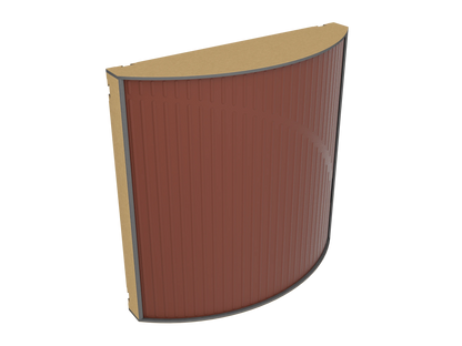 Vicoustic Cinema Round Ultra VMT Sound Absorbing Acoustic Panel in Brown and Metallic Gold